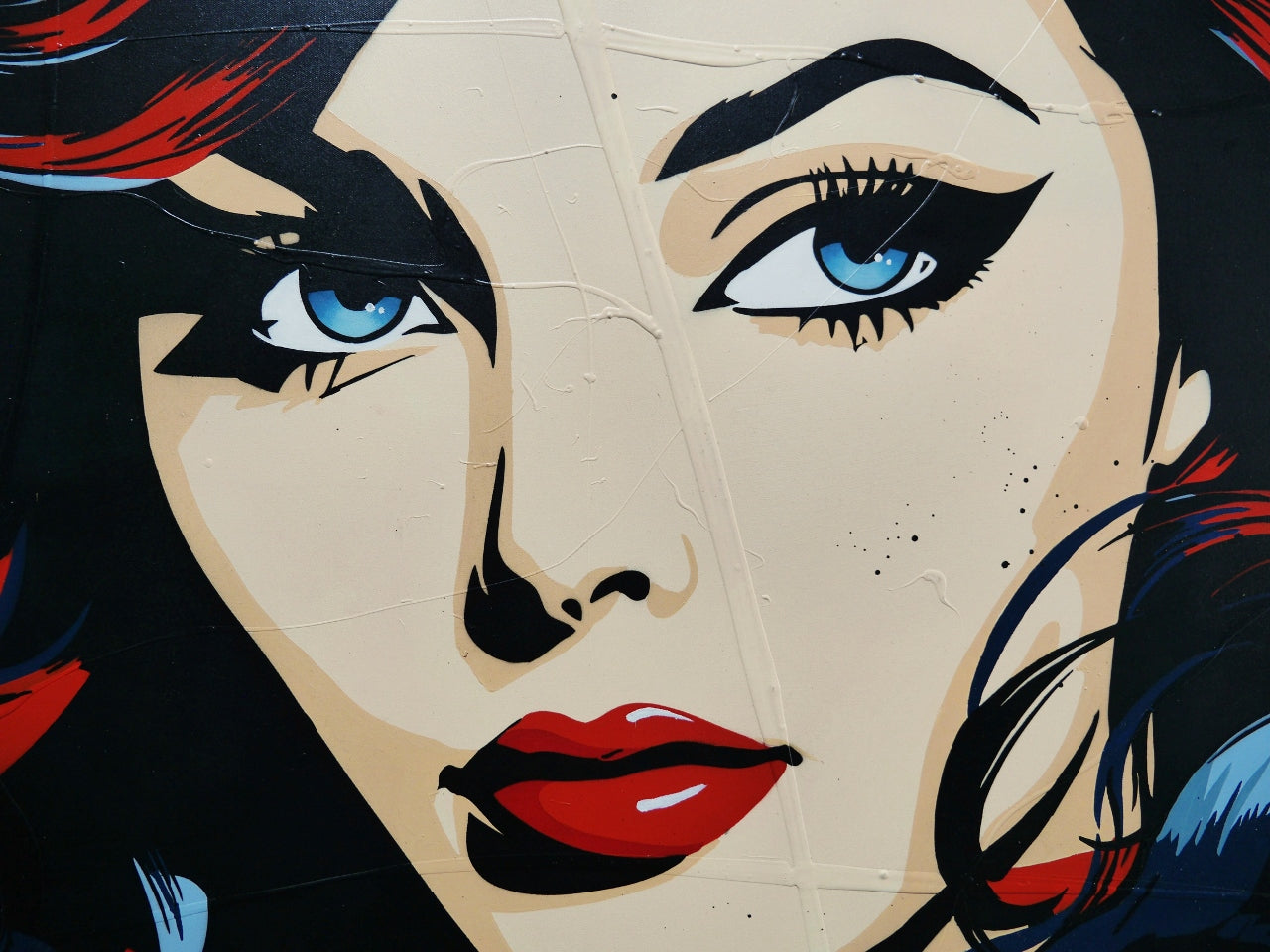 The World Dimmed 160cm x 100cm Romantic Classic Pop Art Painting (SOLD SHANE)