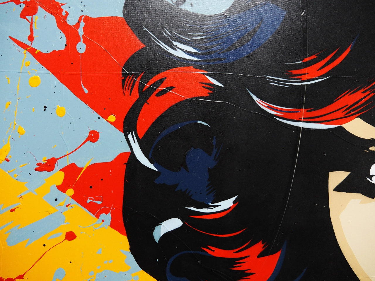 The World Dimmed 160cm x 100cm Romantic Classic Pop Art Painting (SOLD SHANE)