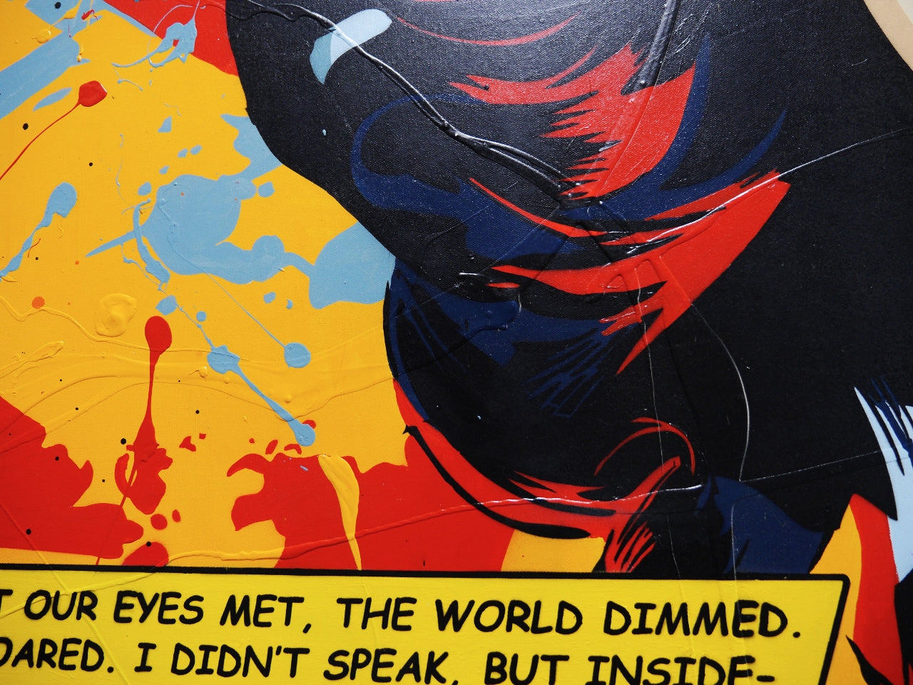The World Dimmed 160cm x 100cm Romantic Classic Pop Art Painting (SOLD SHANE)