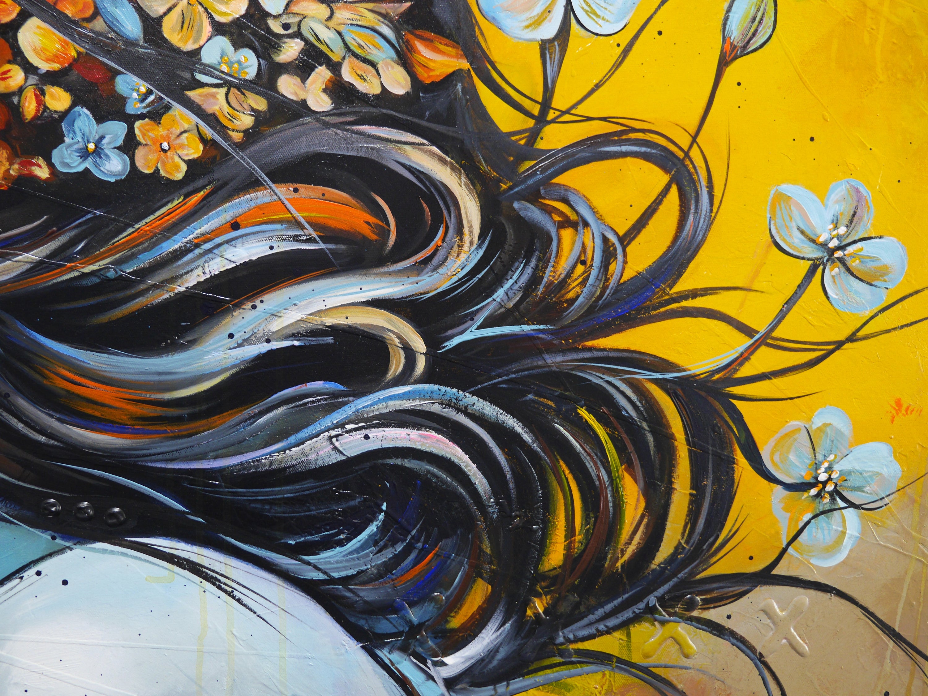 Evande 160cm x 100cm FRAMED Abstract Realism Textured Painting