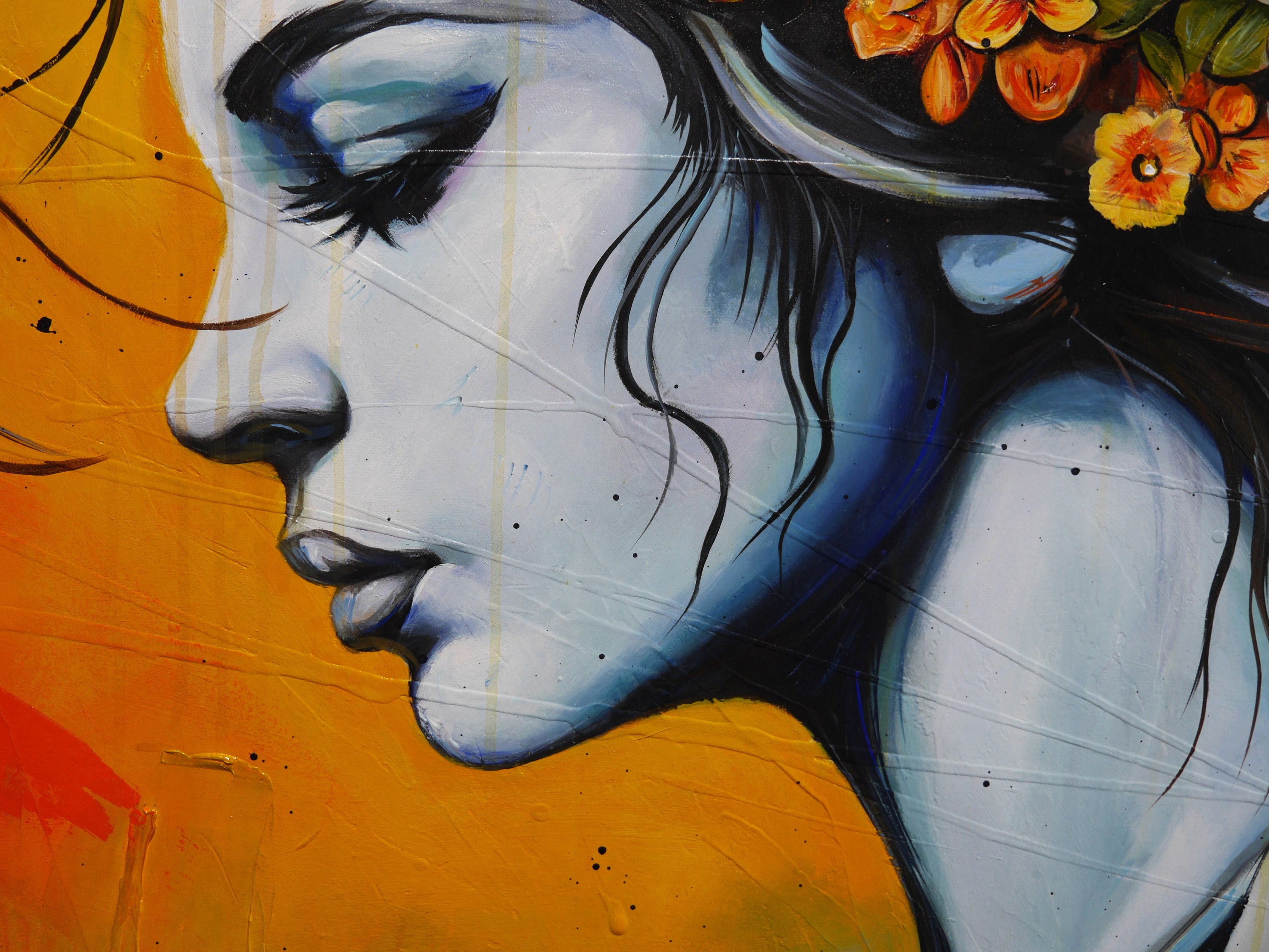 Evande 160cm x 100cm FRAMED Abstract Realism Textured Painting