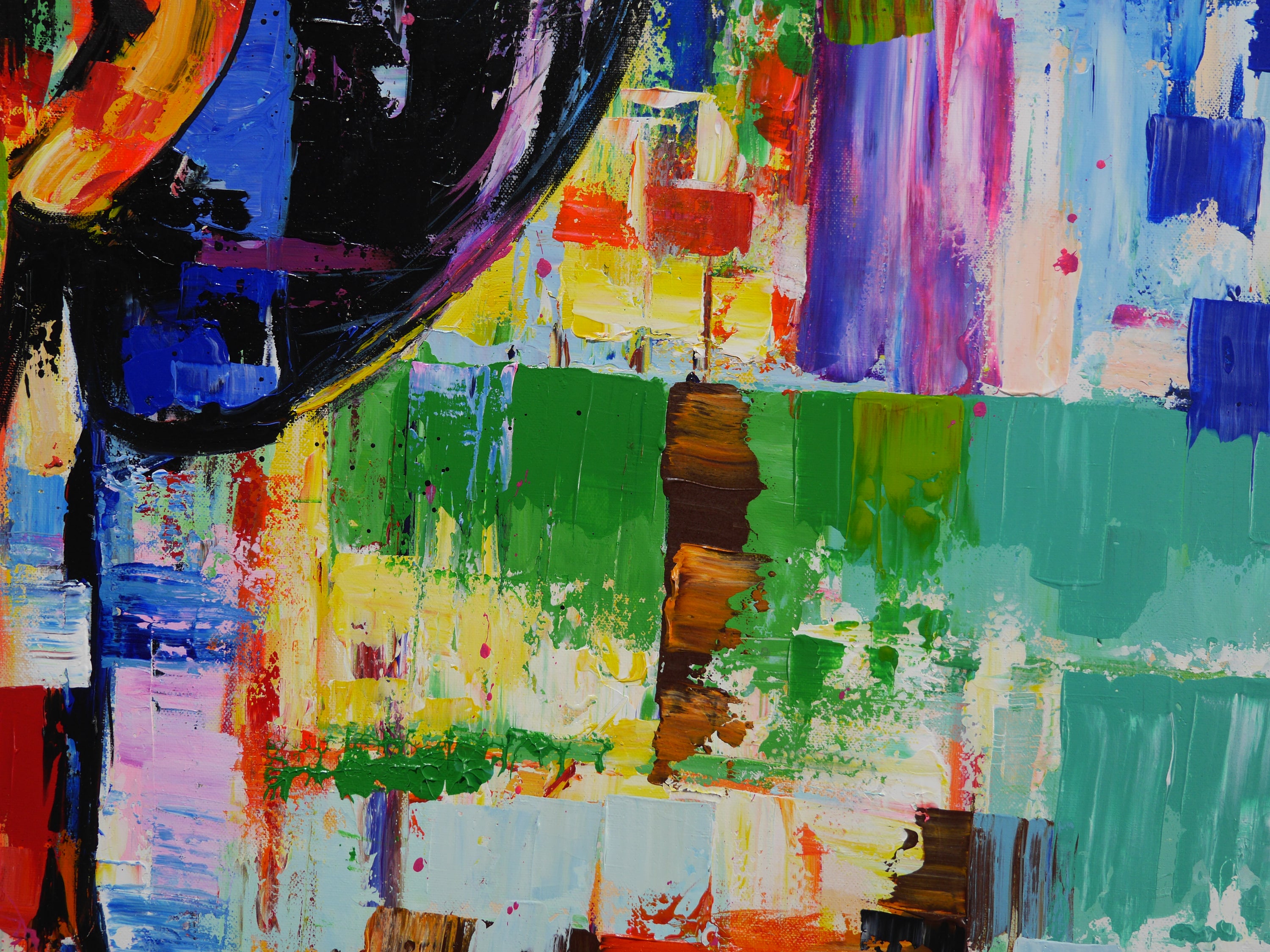 Yuga 190cm x 100cm FRAMED Abstract Realism Textured Painting