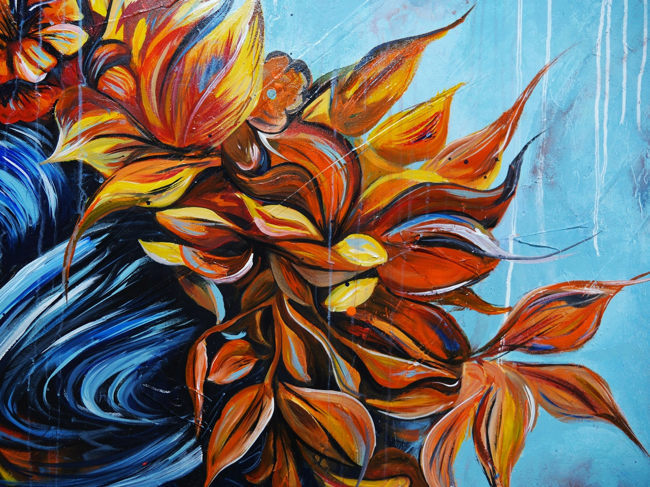 Nike 190cm x 100cm FRAMED Abstract Realism Textured Painting