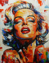 Golden Siren 140cm x 180cm FRAMED Marilyn Munroe Abstract Realism Textured Painting-people-[Franko_Artist]-[Australian_artist]-[Gold_Coast]-[Brisbane]-[modern]-[contemporary]-[original]-[Large_artwork]-Franklin Art Studio