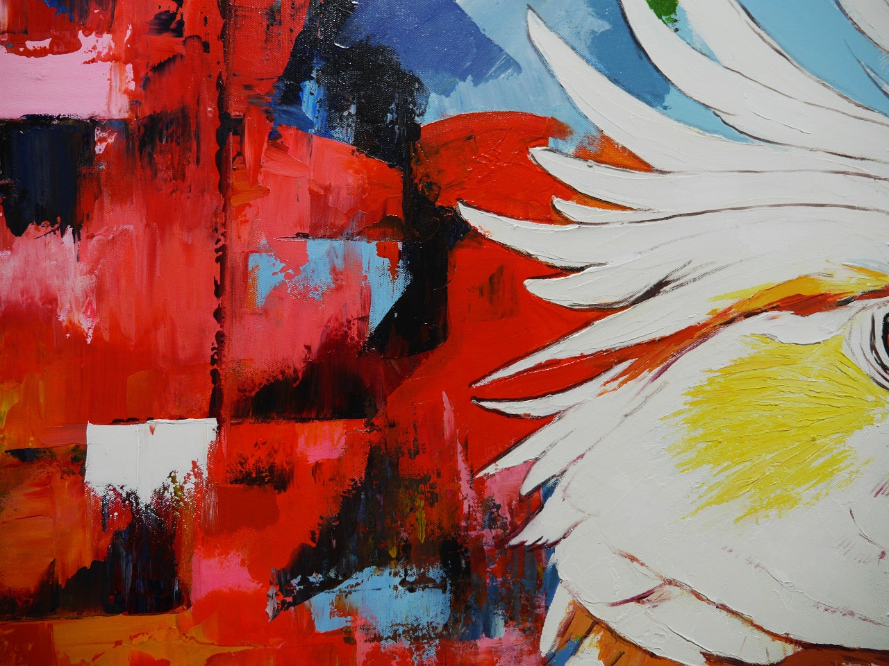 Little Napoleon 140cm x 180cm Framed Landscape Textured Abstract Realism Painting