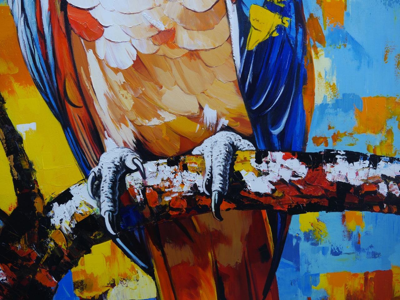 Little Napoleon 140cm x 180cm Framed Landscape Textured Abstract Realism Painting