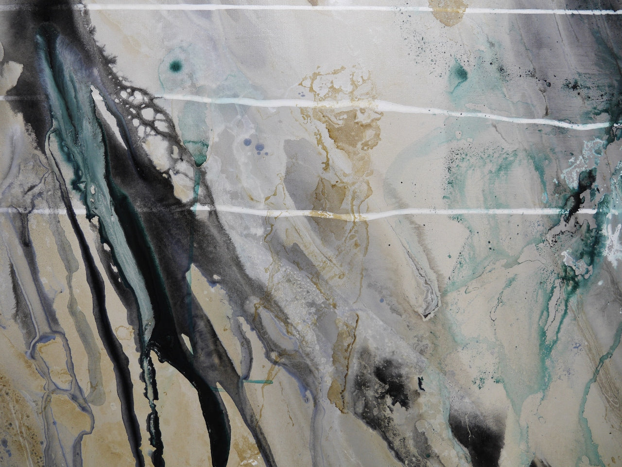 Refined 57 200cm x 120cm Blended Ink Abstract Painting