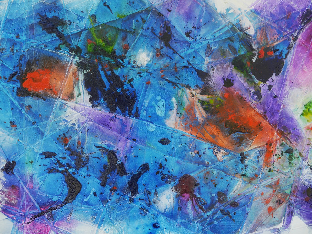 Velvet Bouquet 240cm x 100cm Textured Abstract Painting