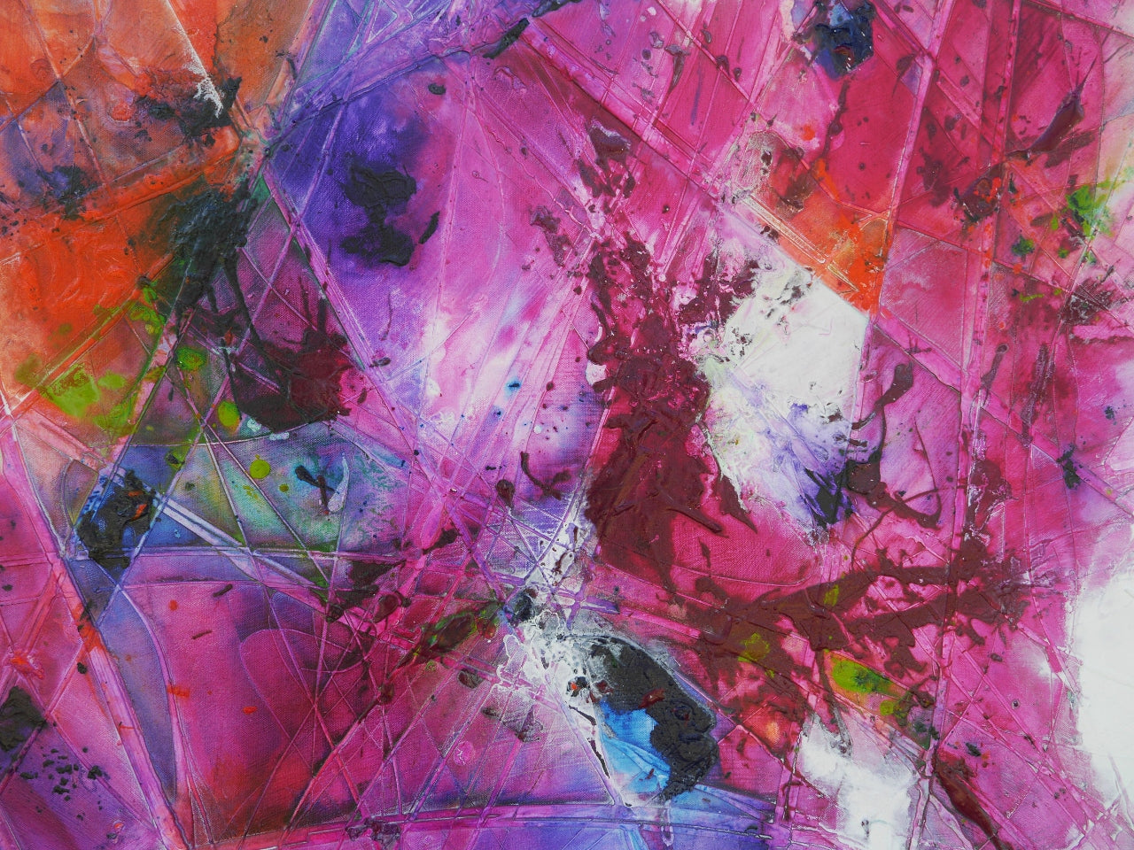 Velvet Bouquet 240cm x 100cm Textured Abstract Painting