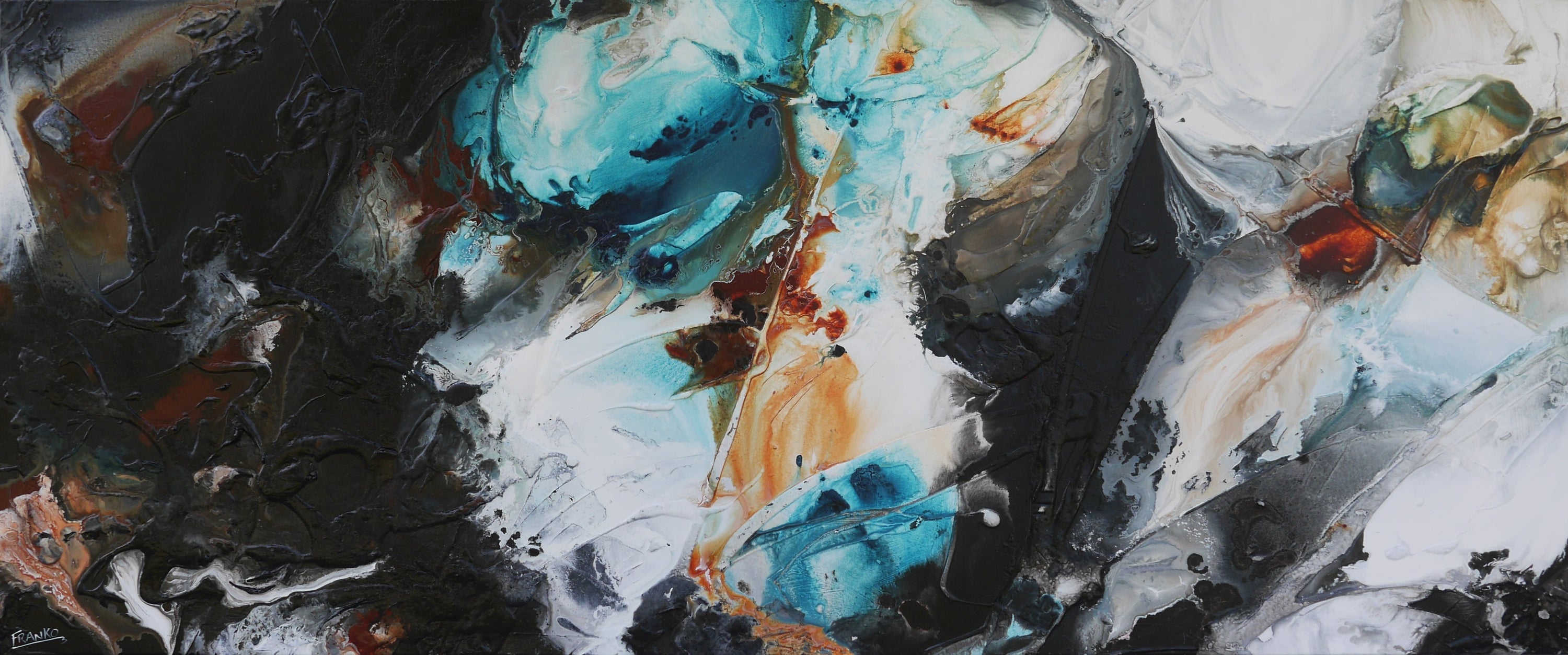 Natural Obsession 240cm x 100cm Textured Abstract Painting