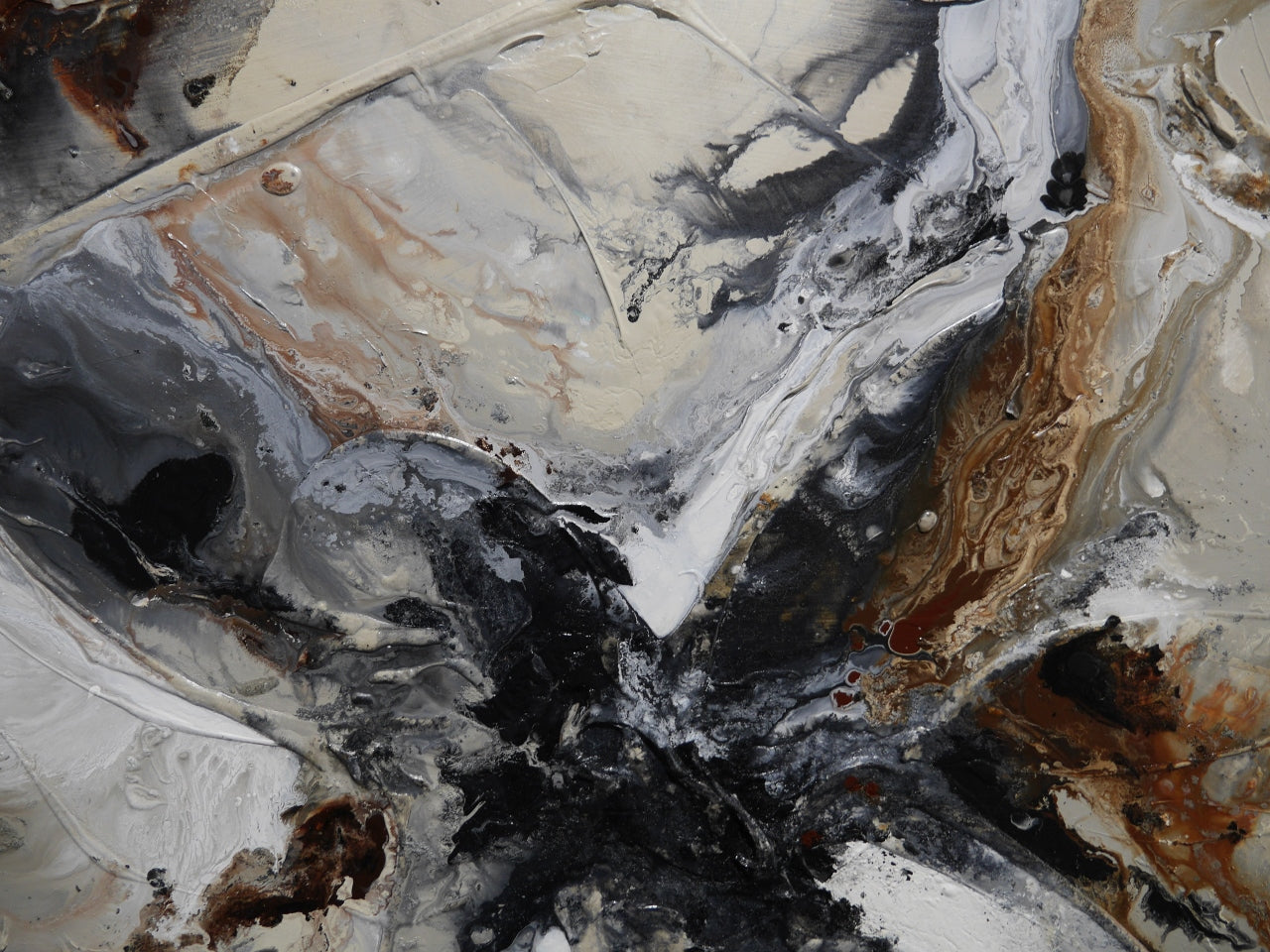 Ravishing Almonds 190cm x 100cm Textured Abstract Painting