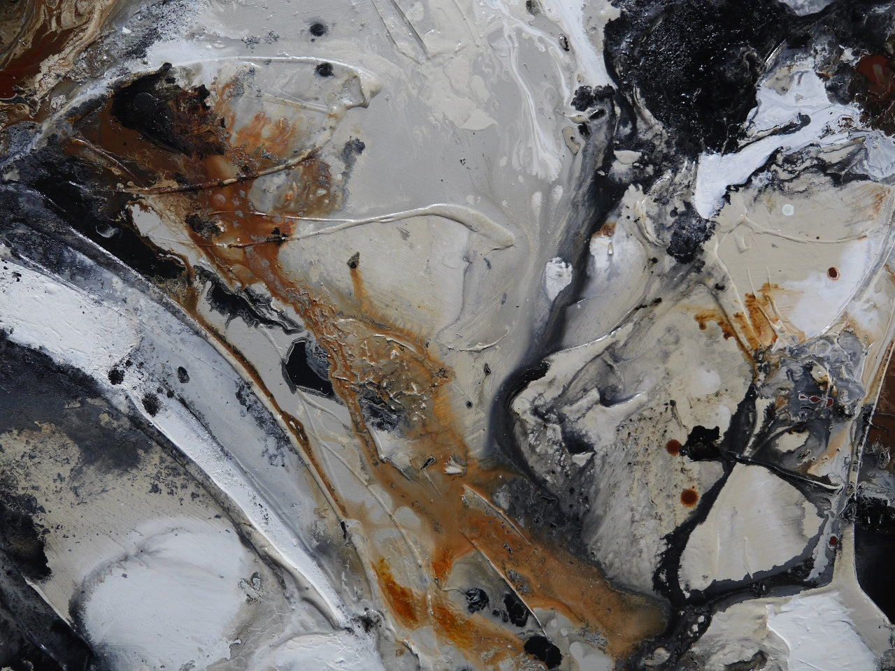 Ravishing Almonds 190cm x 100cm Textured Abstract Painting