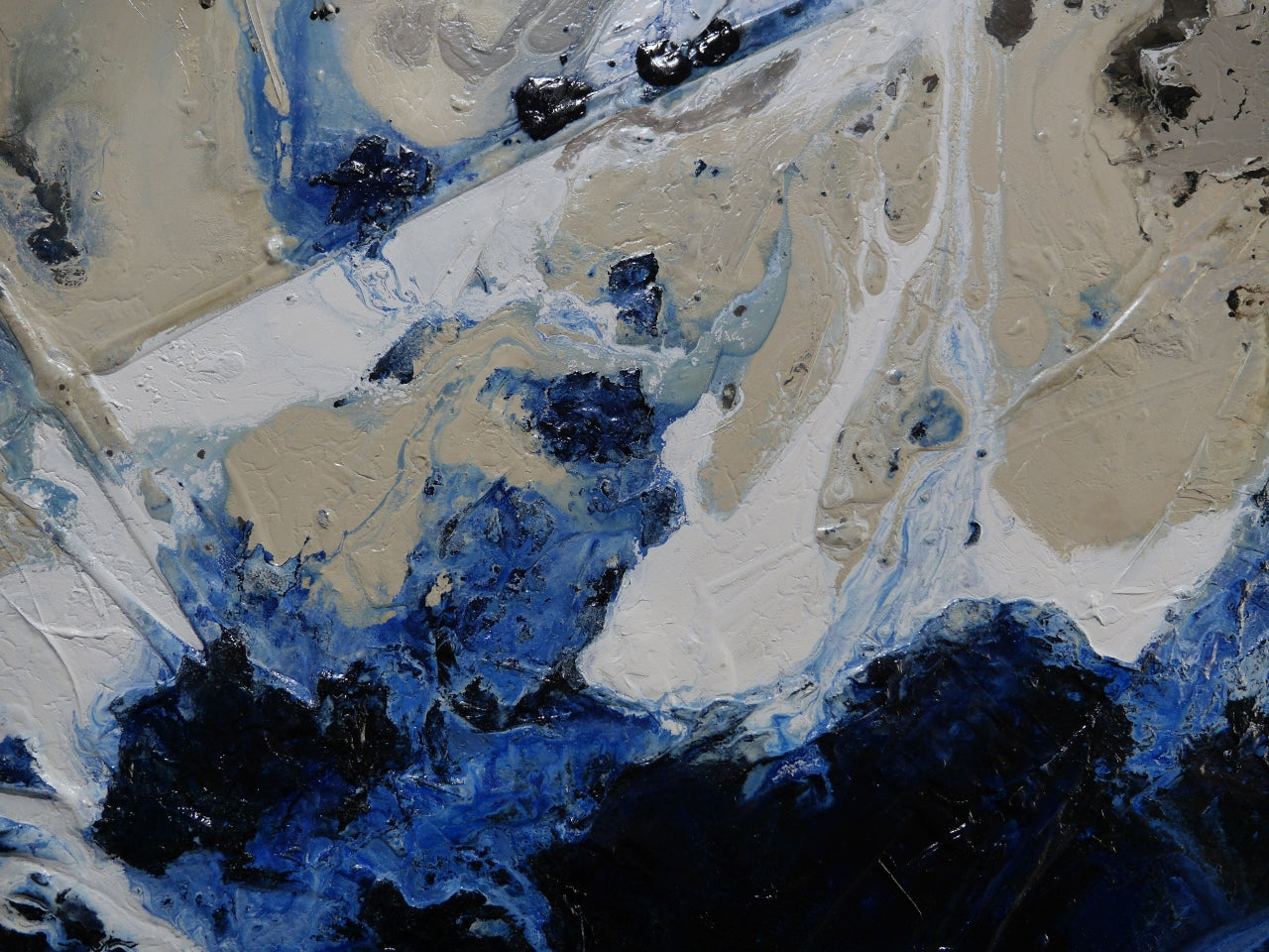 Hydrate 240cm x 120cm Textured Abstract Painting