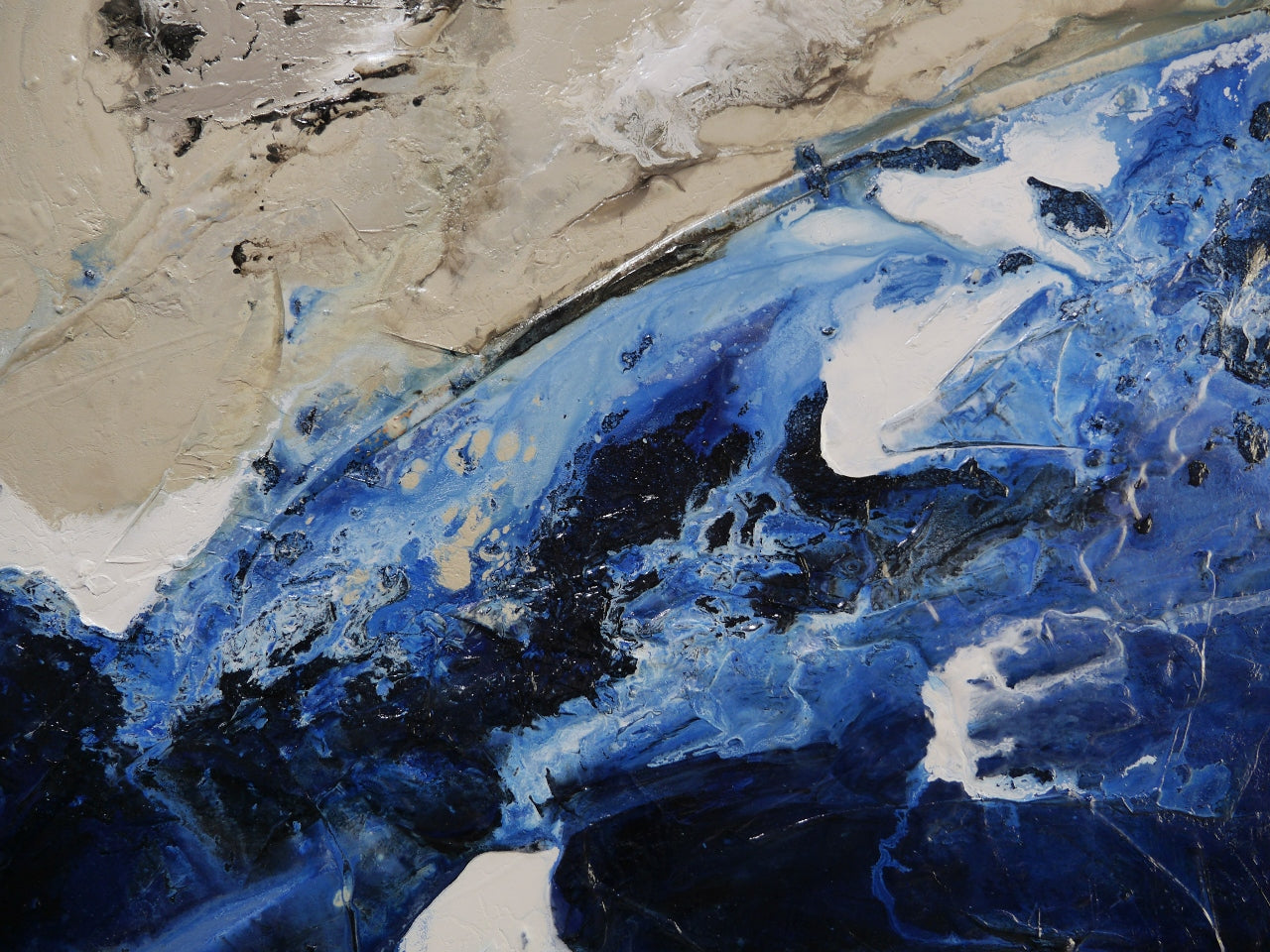 Hydrate 240cm x 120cm Textured Abstract Painting