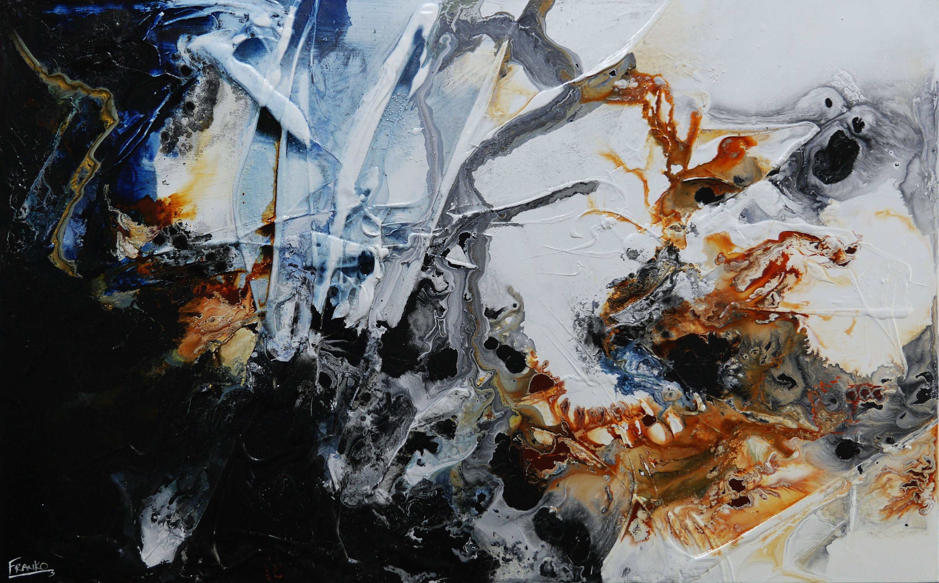 Did I Dream You 160cm x 100cm Textured Abstract Painting