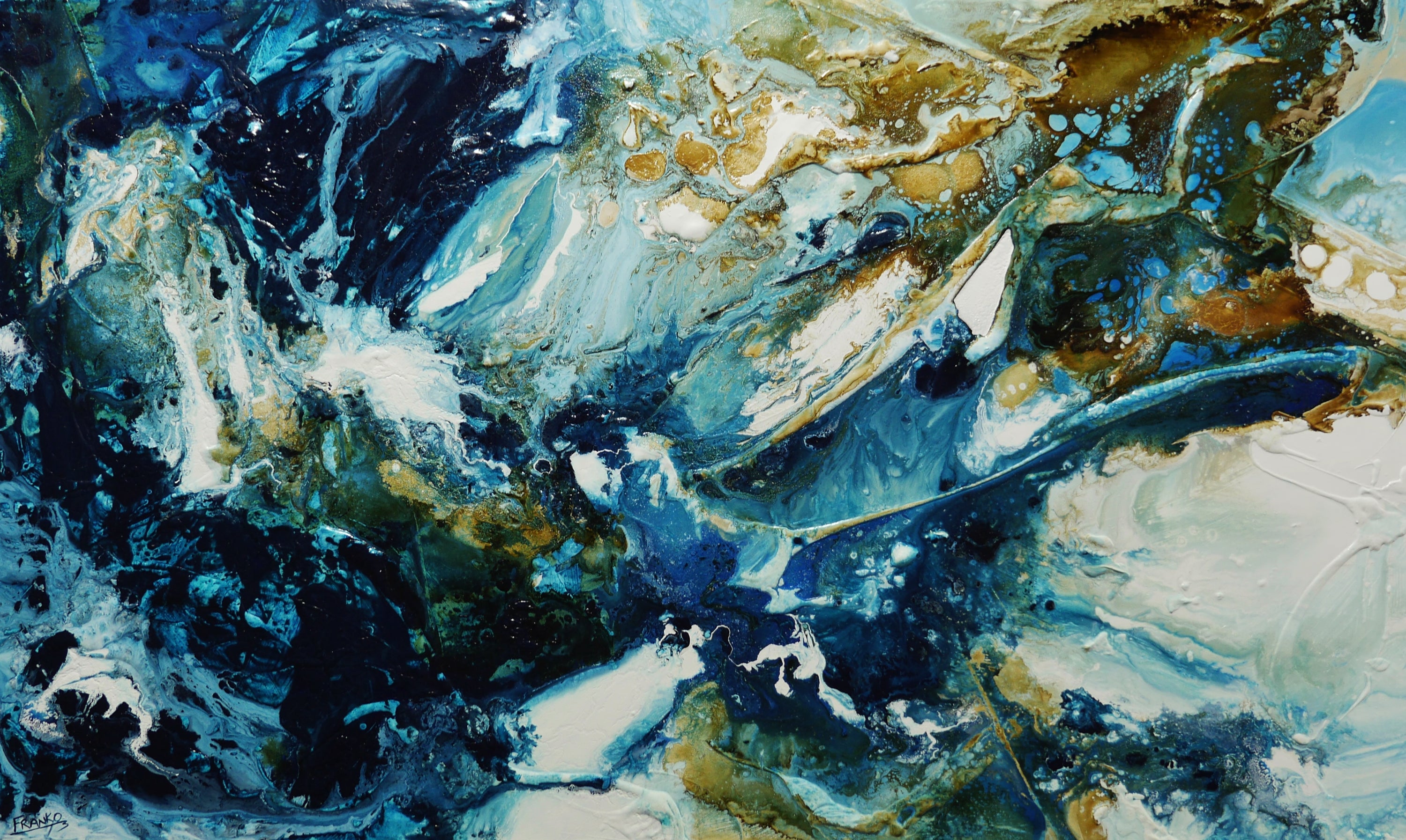 Flow State 200cm x 120cm Textured Abstract Painting