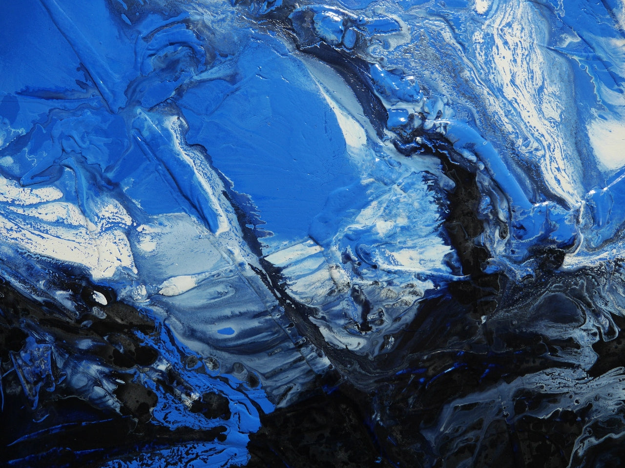 Aquaholic 295cm x 100cm Textured Abstract Painting