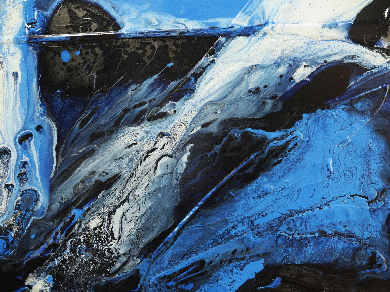 Aquaholic 295cm x 100cm Textured Abstract Painting