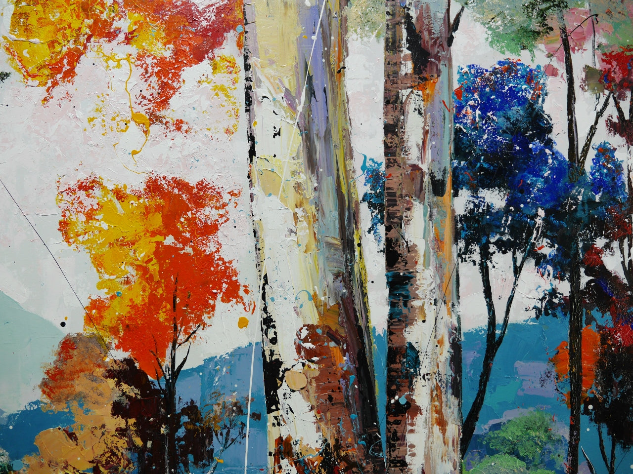 (SOLD/HOLD TERRY K) Silent Expanse 200cm x 120cm Framed Landscape Textured Abstract Realism Painting (SOLD/HOLD TERRY K)
