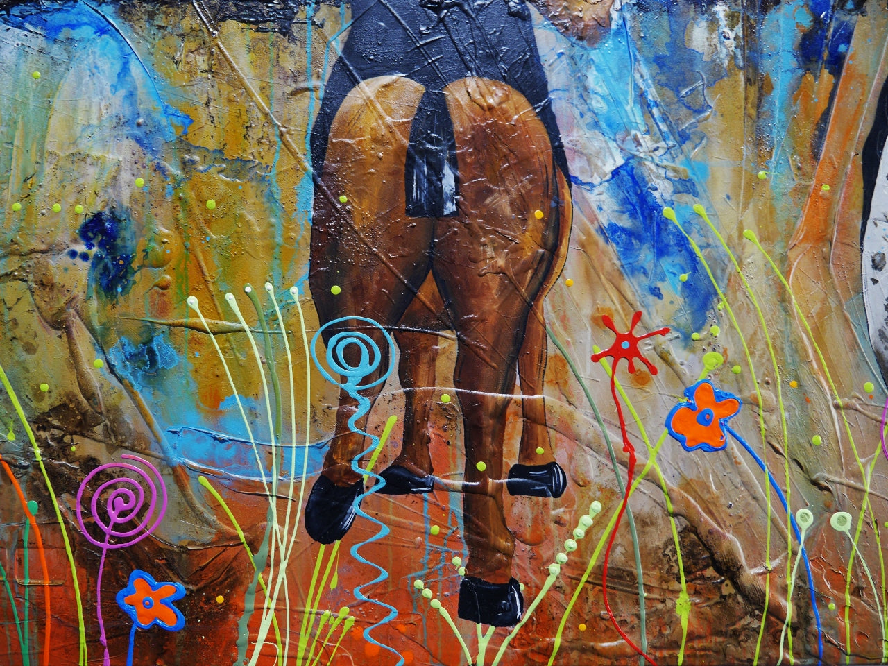 Kelly Bros 200cm x 120cm Ned Kelly Abstract Realism Textured Painting