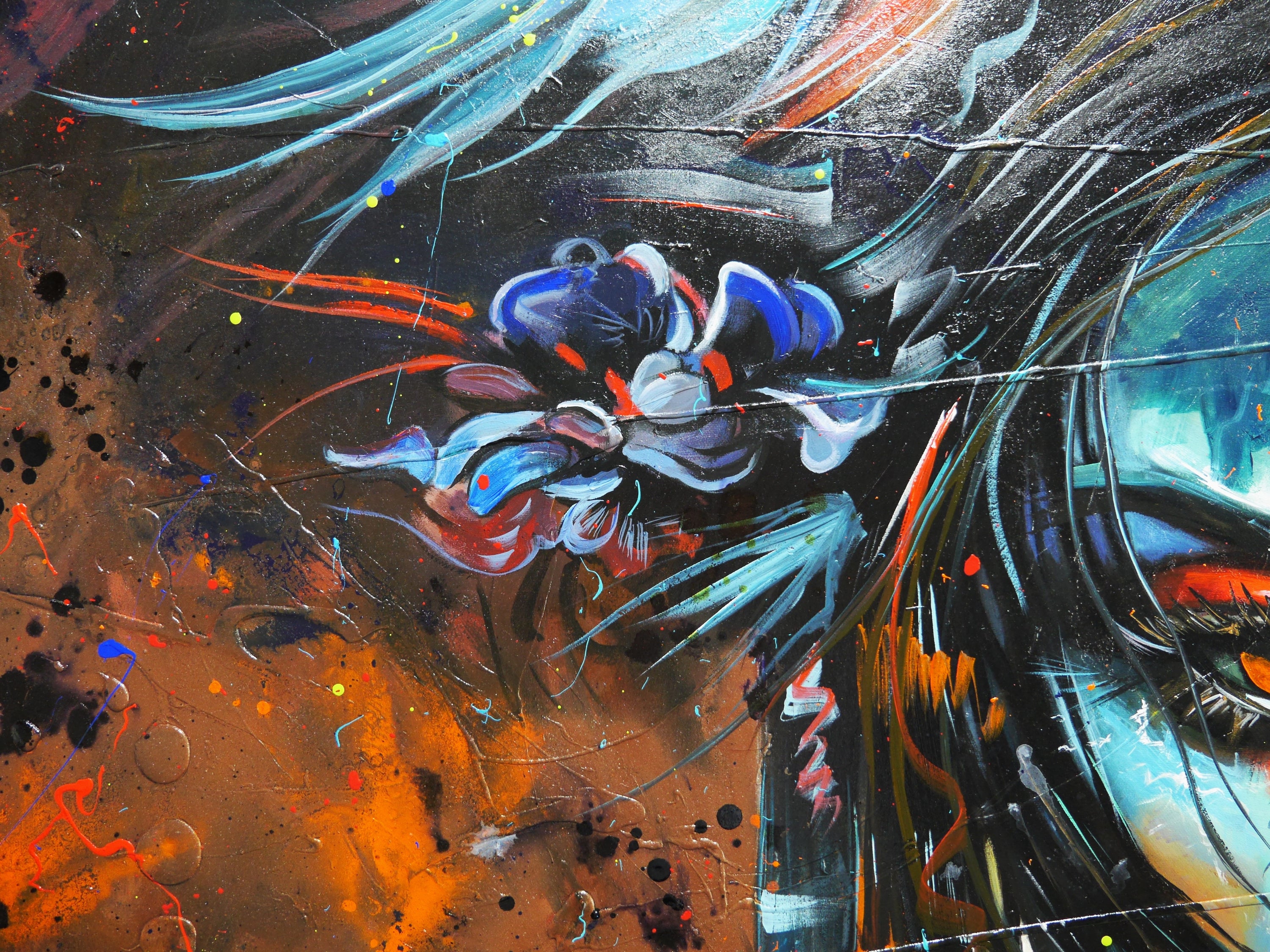 Chikara 200cm x 120cm FRAMED Geisha Abstract Realism Textured Painting