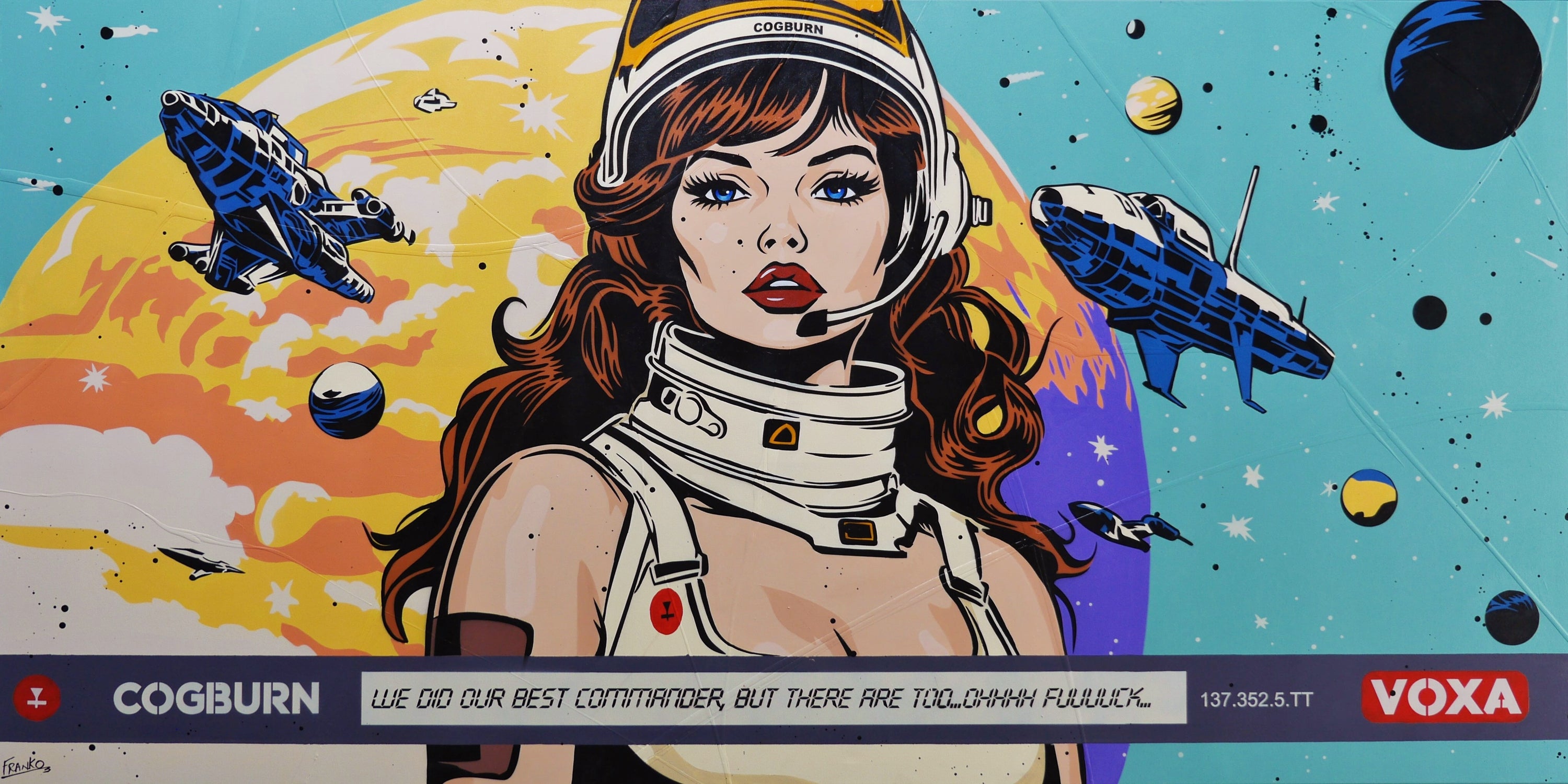 Ohhh Fuck... 240cm x 120cm Space Classic Pop Art Painting