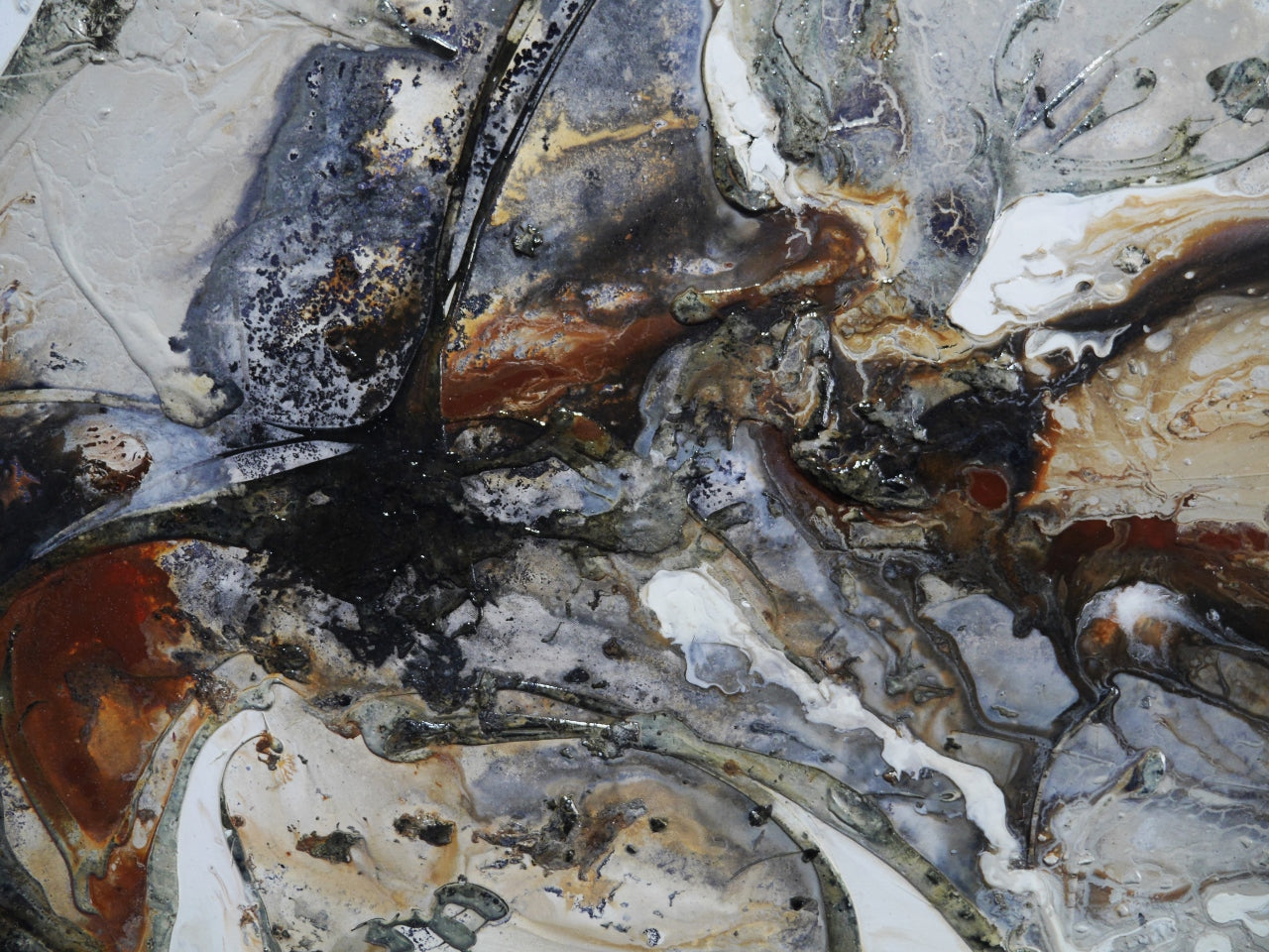Whisper 240cm x 80cm Textured Abstract Painting