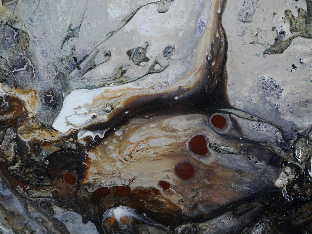 Whisper 240cm x 80cm Textured Abstract Painting