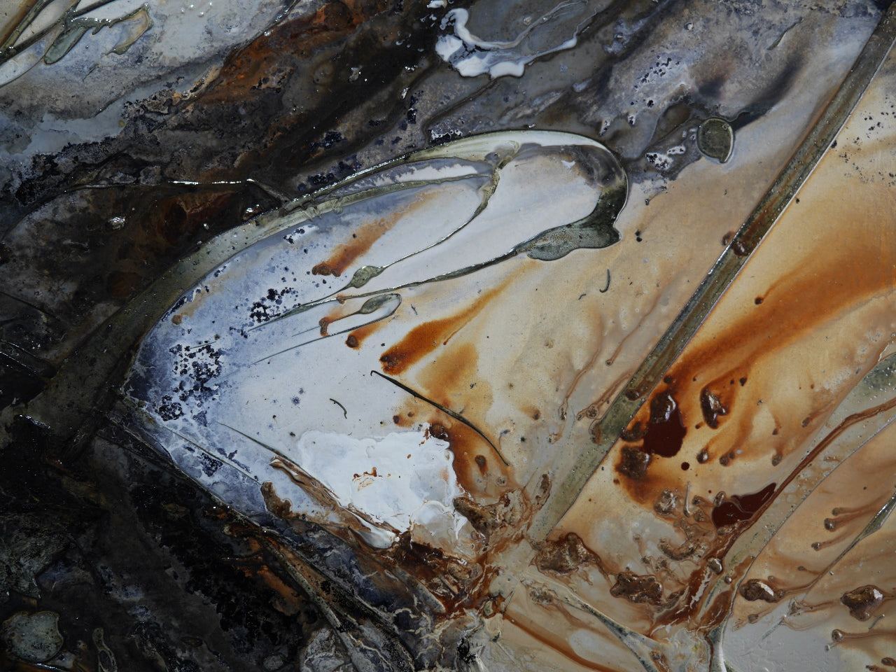Whisper 240cm x 80cm Textured Abstract Painting