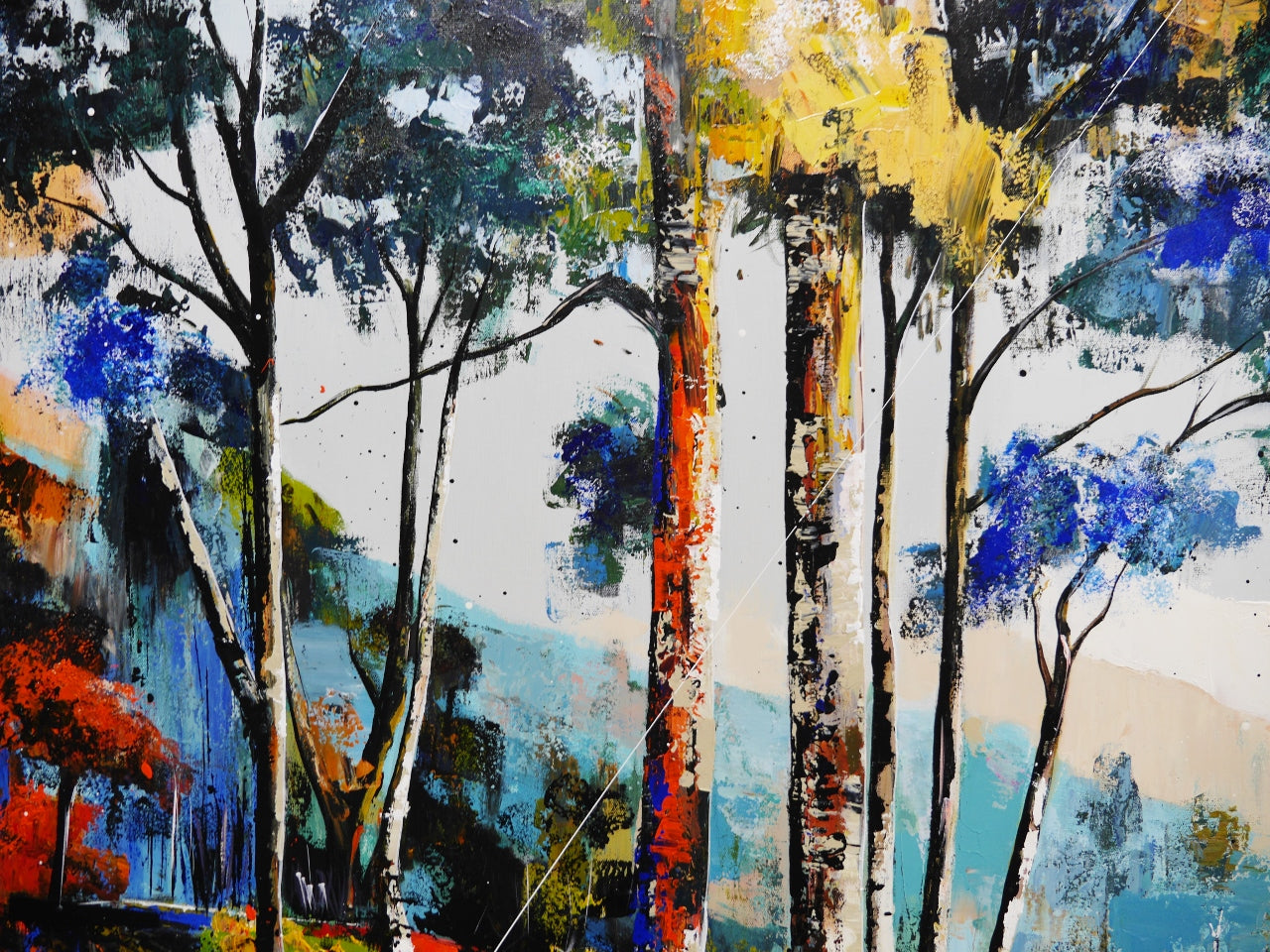 The Expanse 240cm x 120cm Framed Landscape Textured Abstract Realism Painting