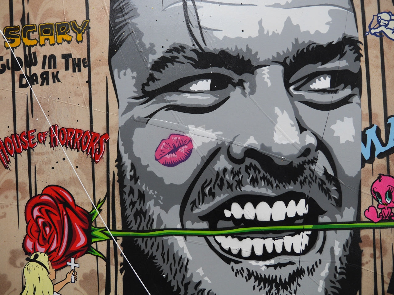 Johnny Be Good 140cm x 100cm Textured Urban Pop Art Painting