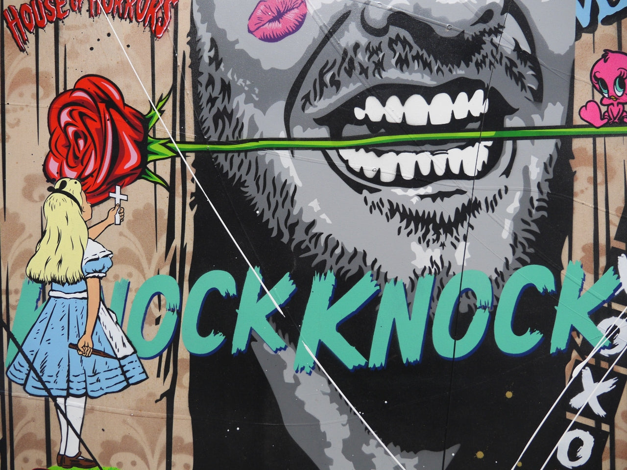 Johnny Be Good 140cm x 100cm Textured Urban Pop Art Painting