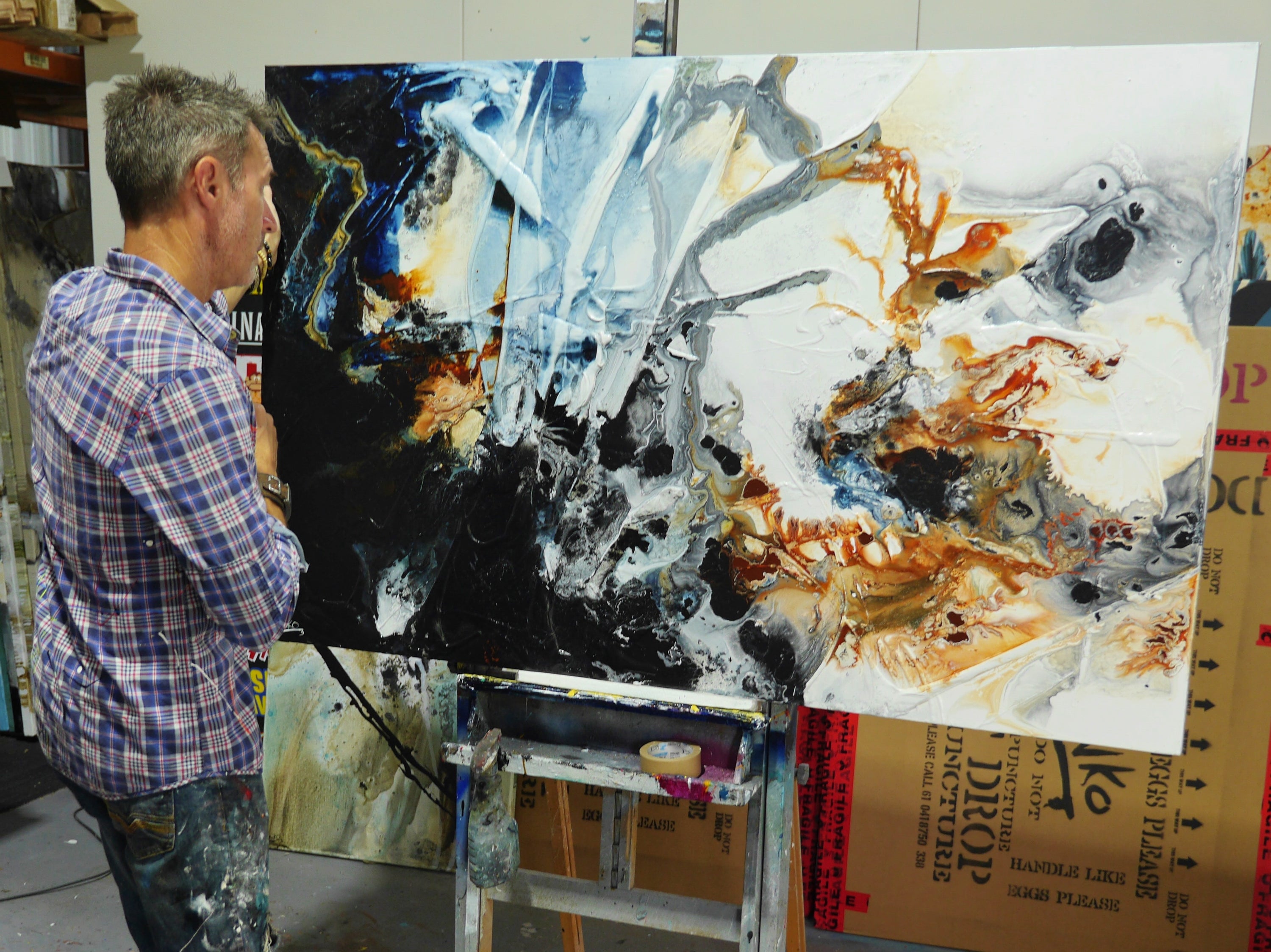 Did I Dream You 160cm x 100cm Textured Abstract Painting (SOLD)