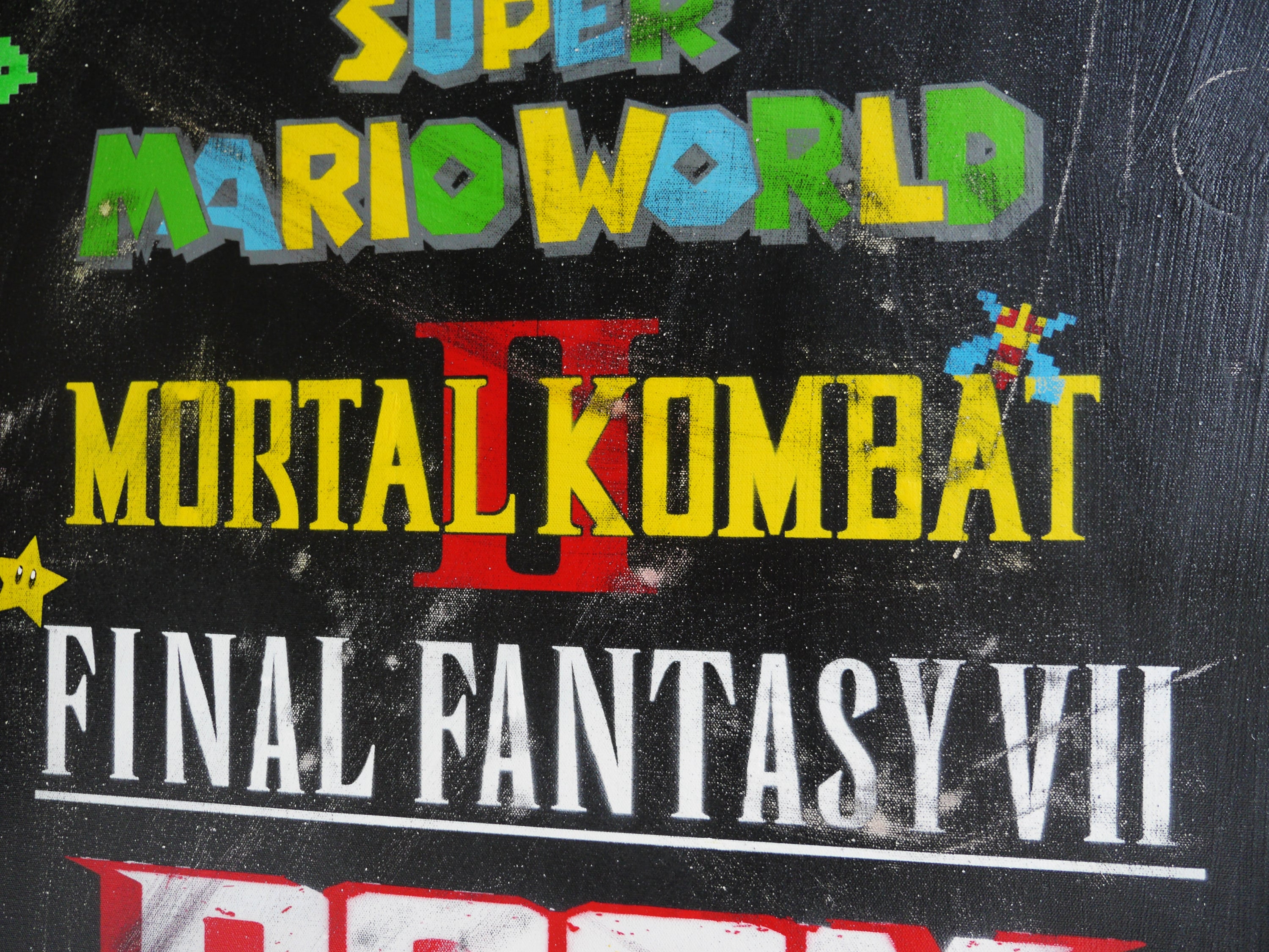 Top Gamers 200cm x 80cm Original Hand Painted Pop Art Painting