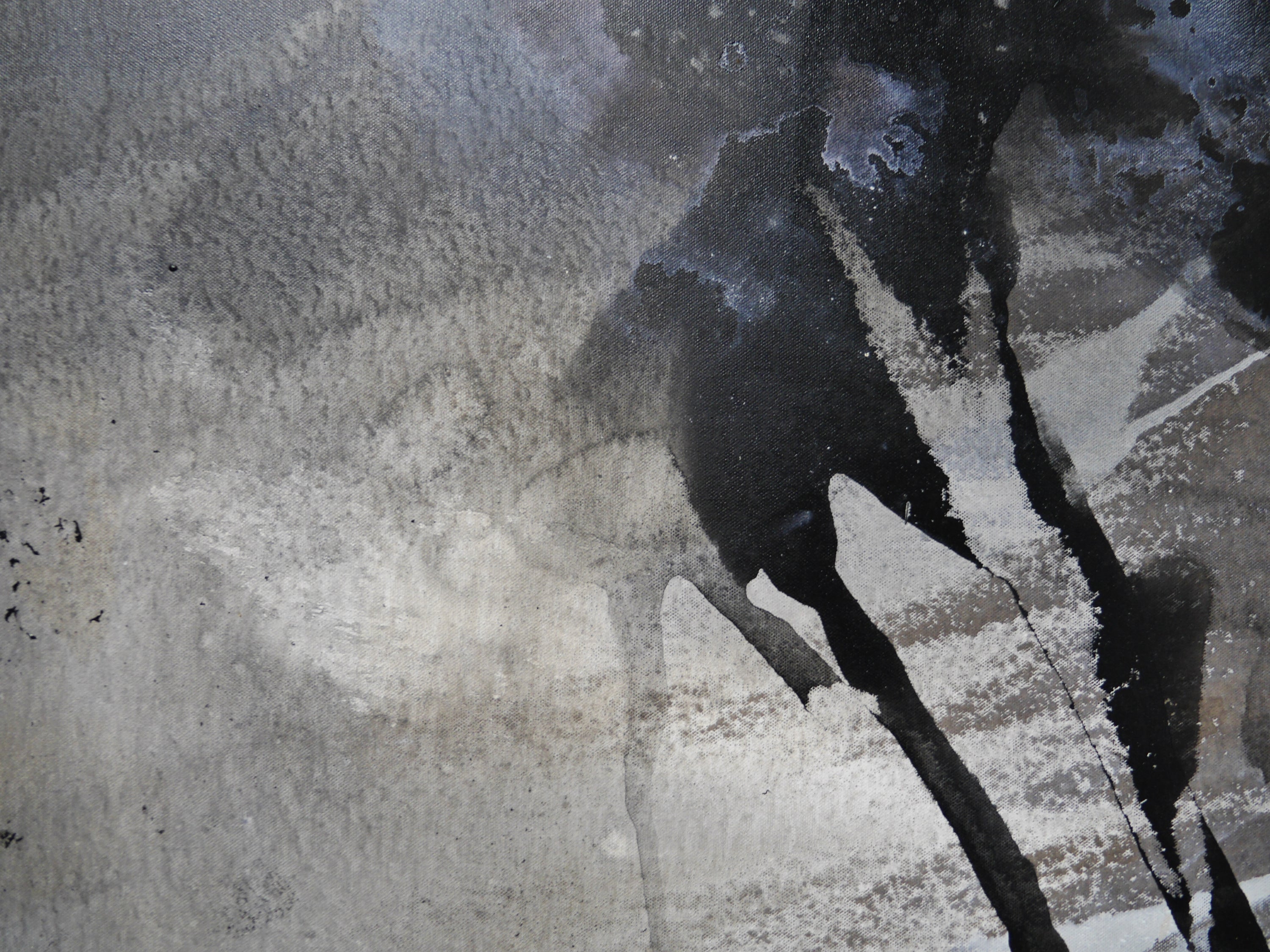 Refined 333 200cm x 80cm Blended Ink Abstract Painting