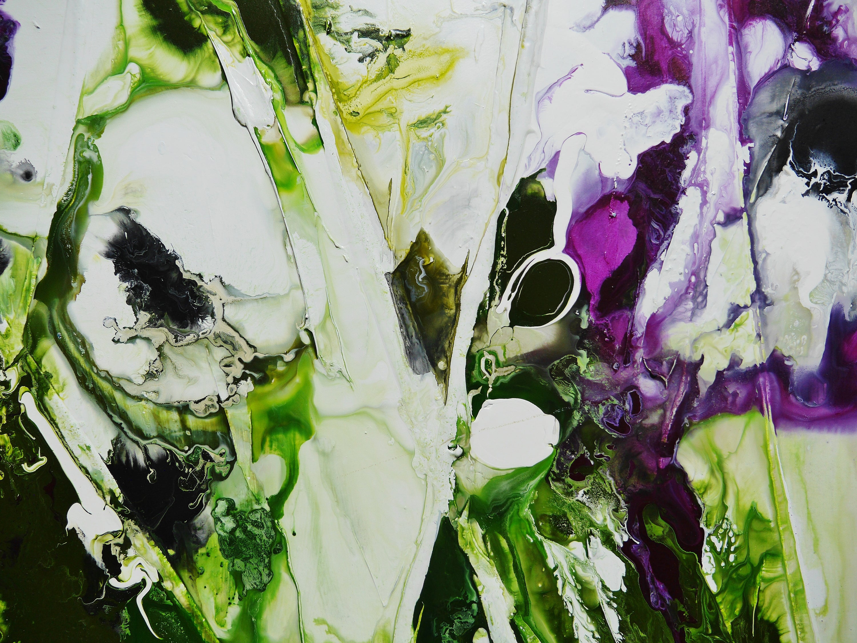 Velvetine and Sap 140cm x 180cm Original Hand Painted Textured Abstract Painting