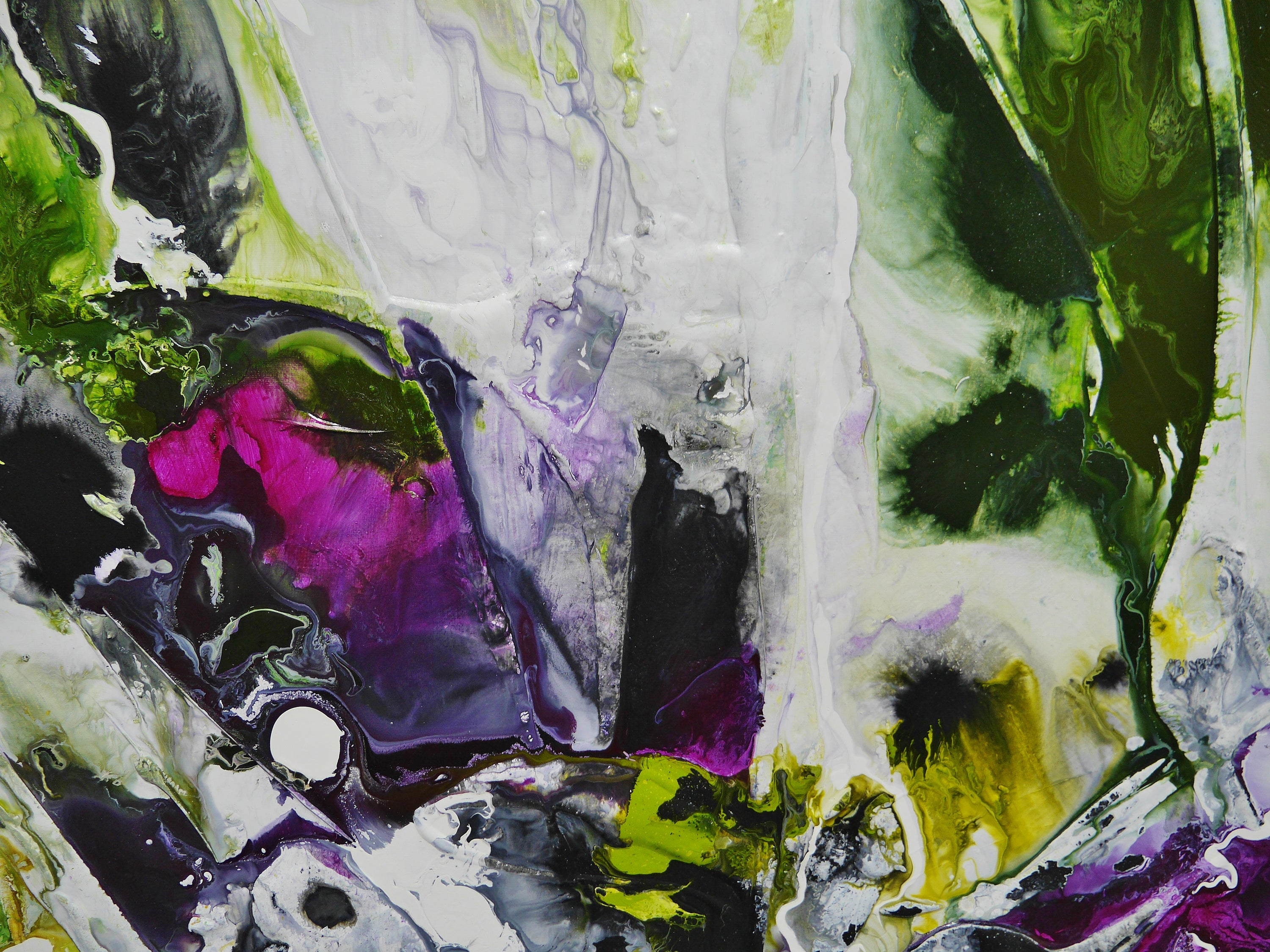 Velvetine and Sap 140cm x 180cm Original Hand Painted Textured Abstract Painting