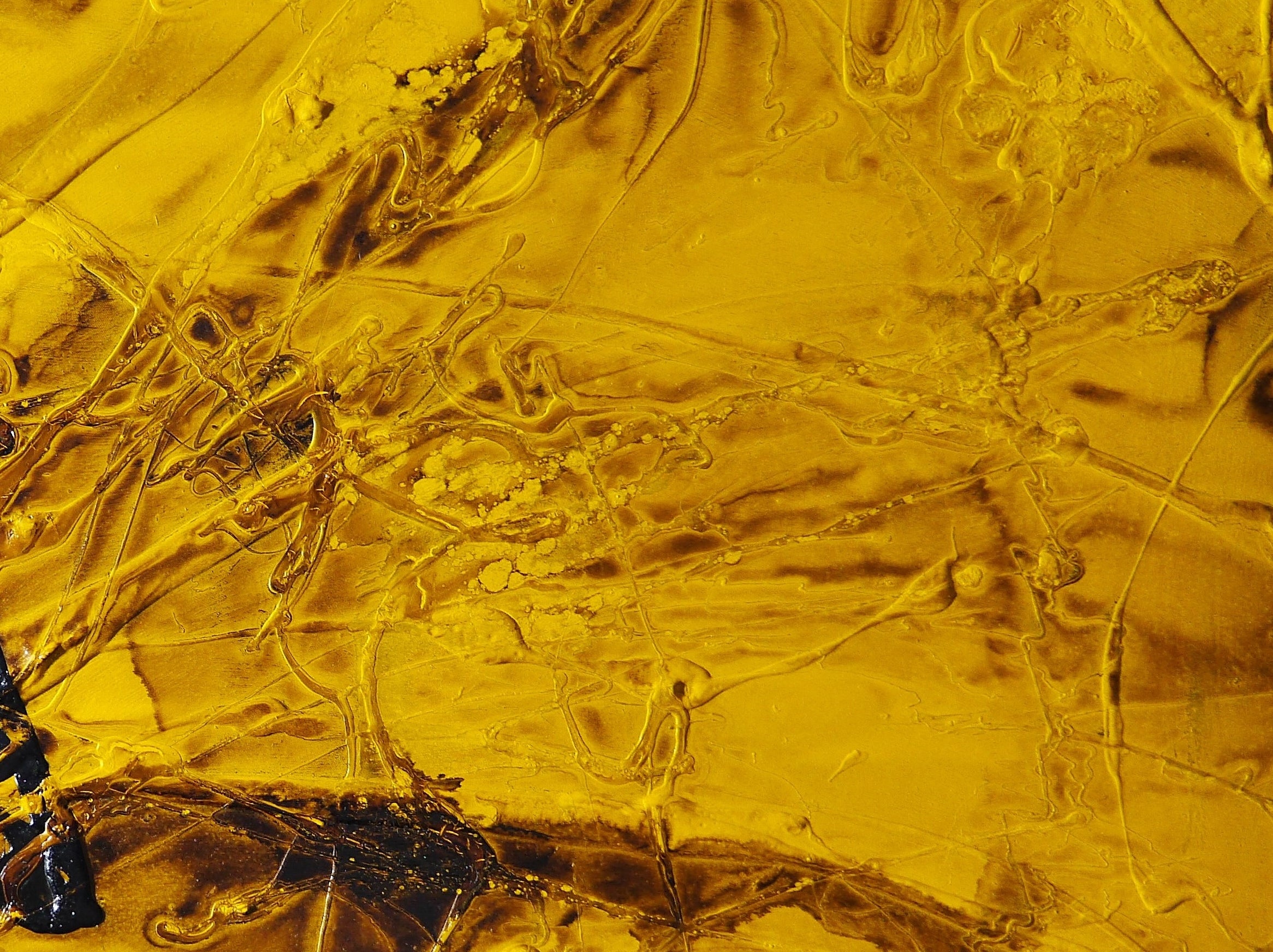 Raw Solar 100cm x 140cm Textured Abstract Painting