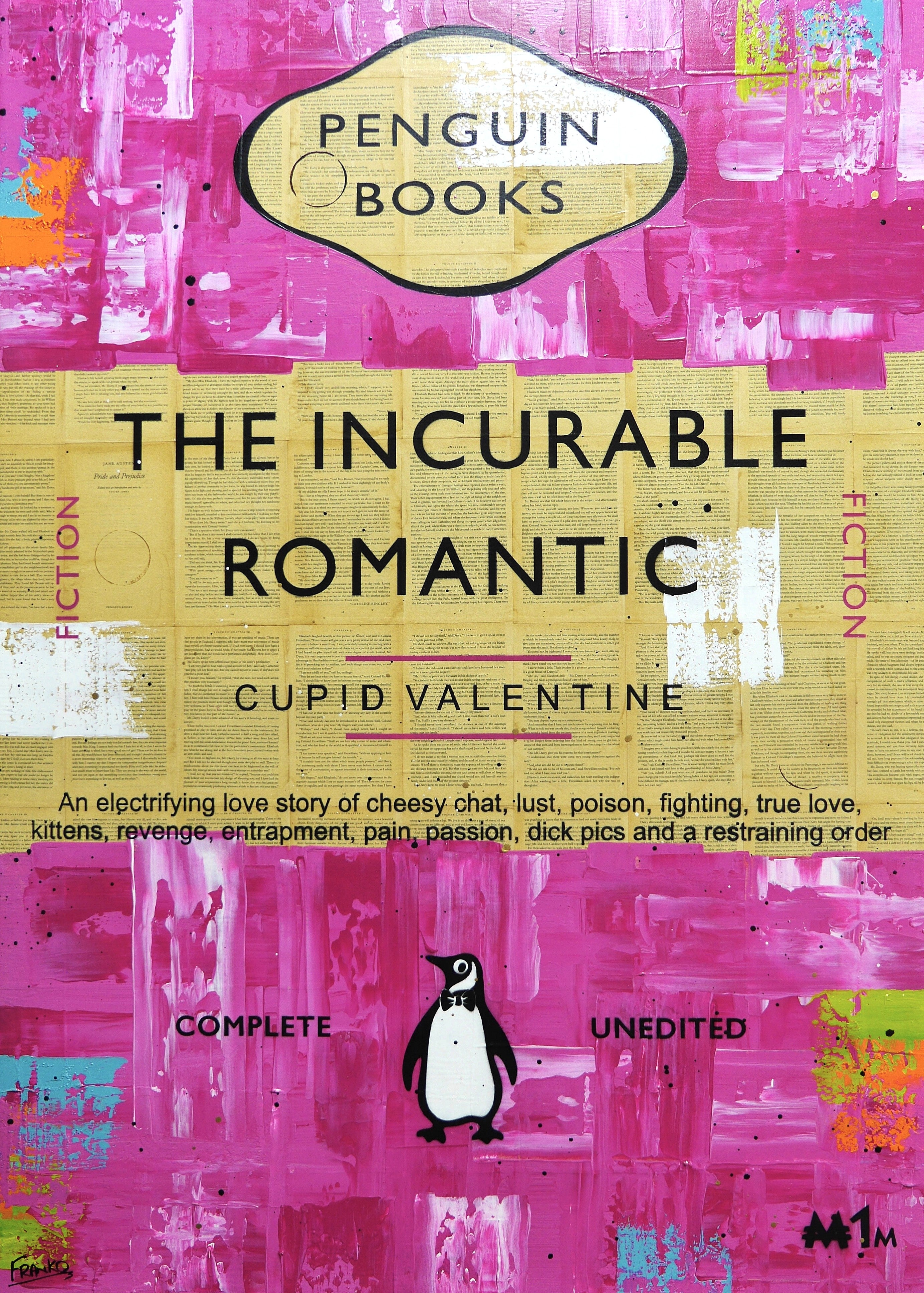 Incurable Cupid 100cm x 140cm Urban Pop Book Club Painting