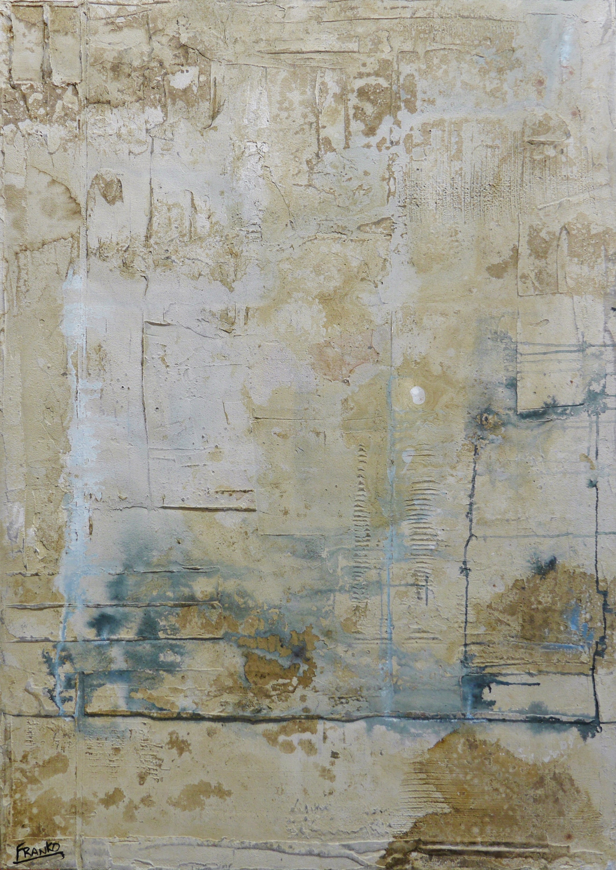Induction 100cm x 140cm Industrial Concrete Abstract Painting (SOLD)