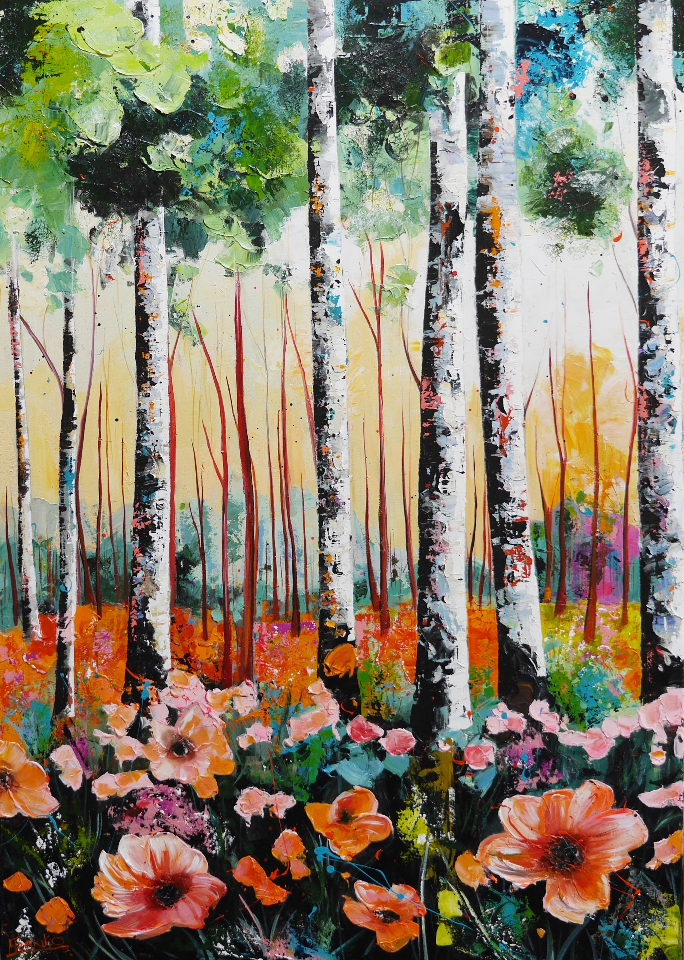 Blush 100cm x 140cm FRAMED Australian Landscape Abstract Realism Textured Painting (SOLD)