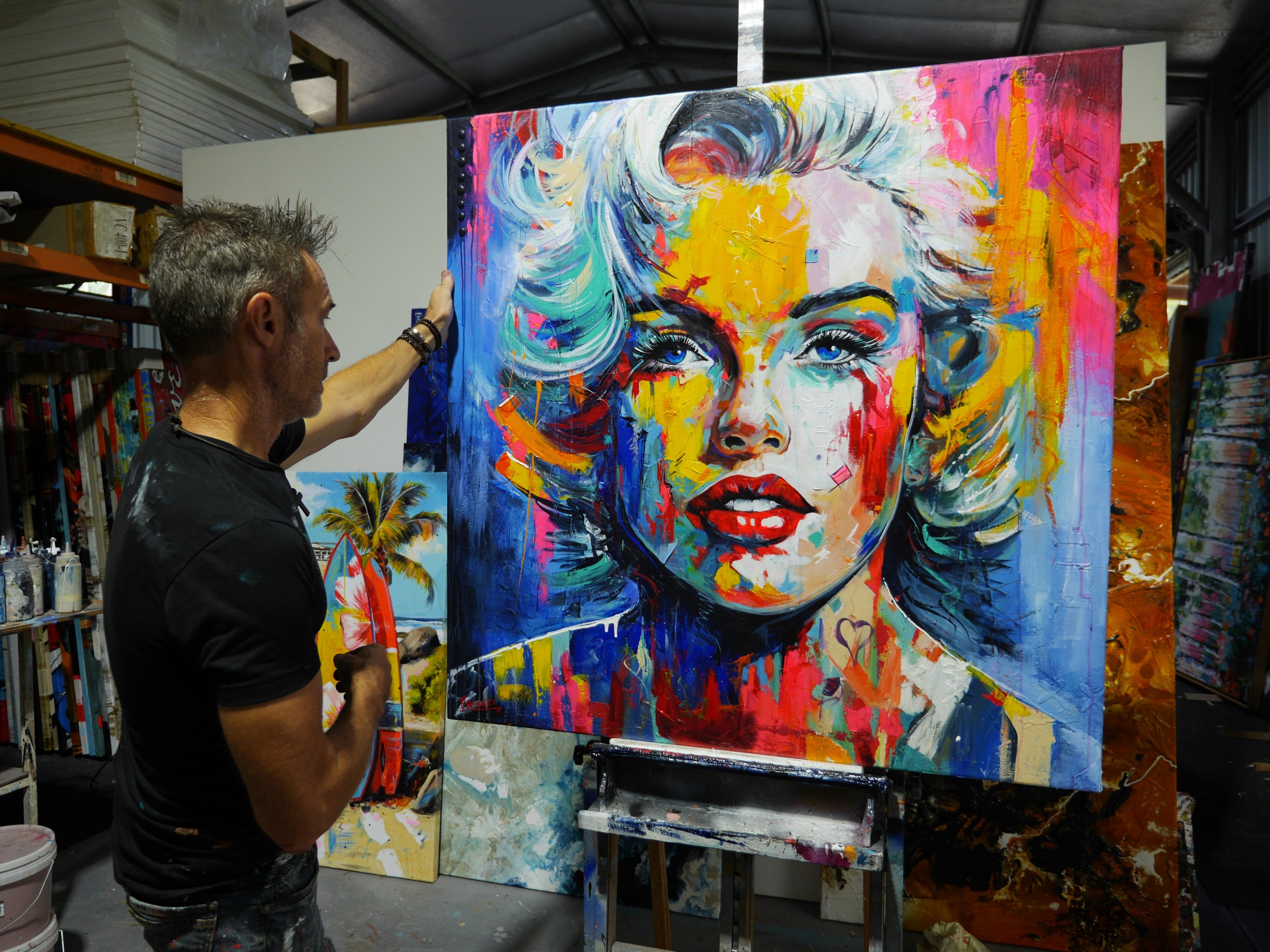 "Her" 120cm x 120cm Abstract Realism Textured Painting FRAME INC (SOLD)
