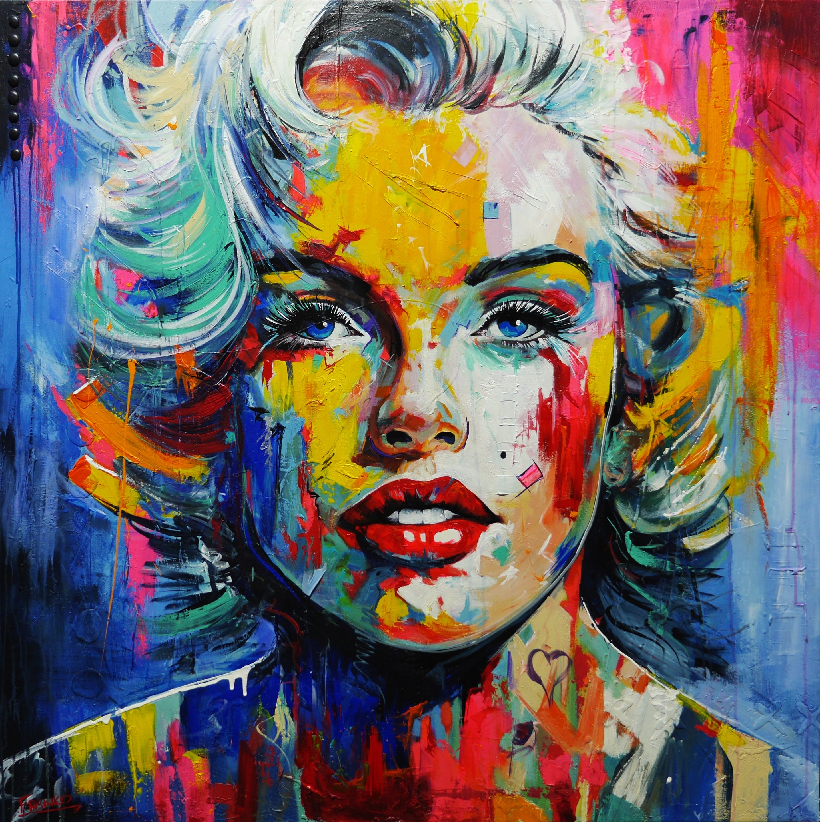 "Her" 120cm x 120cm Abstract Realism Textured Painting FRAME INC (SOLD)