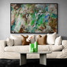 Palm Springs Bling 160cm x 100cm Green Rust Textured Abstract Painting (SOLD)-Abstract-[Franko]-[Artist]-[Australia]-[Painting]-Franklin Art Studio