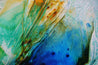 Paradisio 240cm x 100cm Blue Sienna Textured Abstract Painting (SOLD)-Abstract-[Franko]-[Artist]-[Australia]-[Painting]-Franklin Art Studio