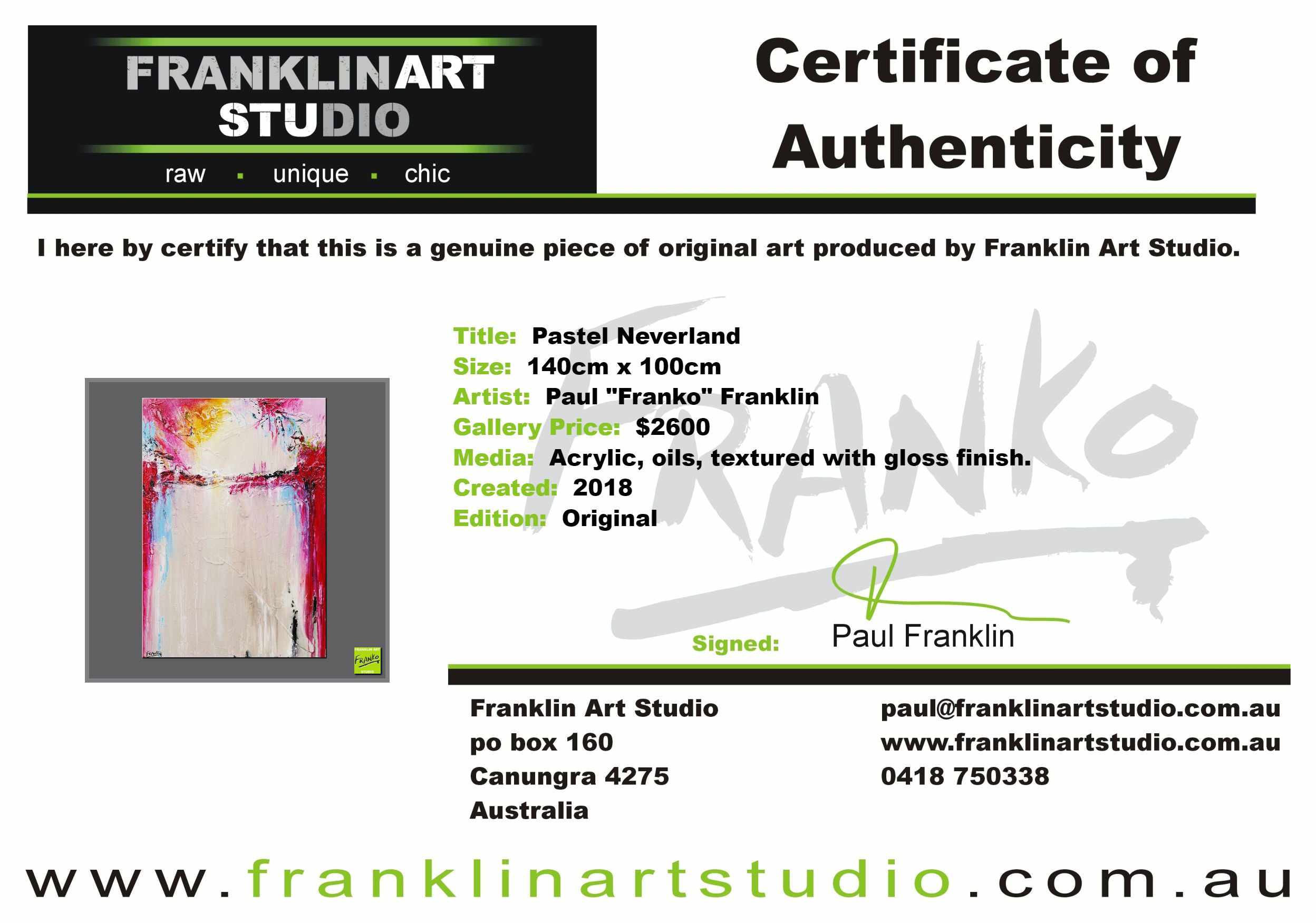 Pastel Neverland 140cm x 100cm Cream Pink Textured Abstract Painting (SOLD)-Abstract-Franko-[franko_art]-[beautiful_Art]-[The_Block]-Franklin Art Studio