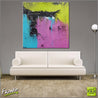 Pastel Patch 100cm x 100cm Blue Purple Green Abstract Painting (SOLD)-abstract-Franko-[Franko]-[huge_art]-[Australia]-Franklin Art Studio