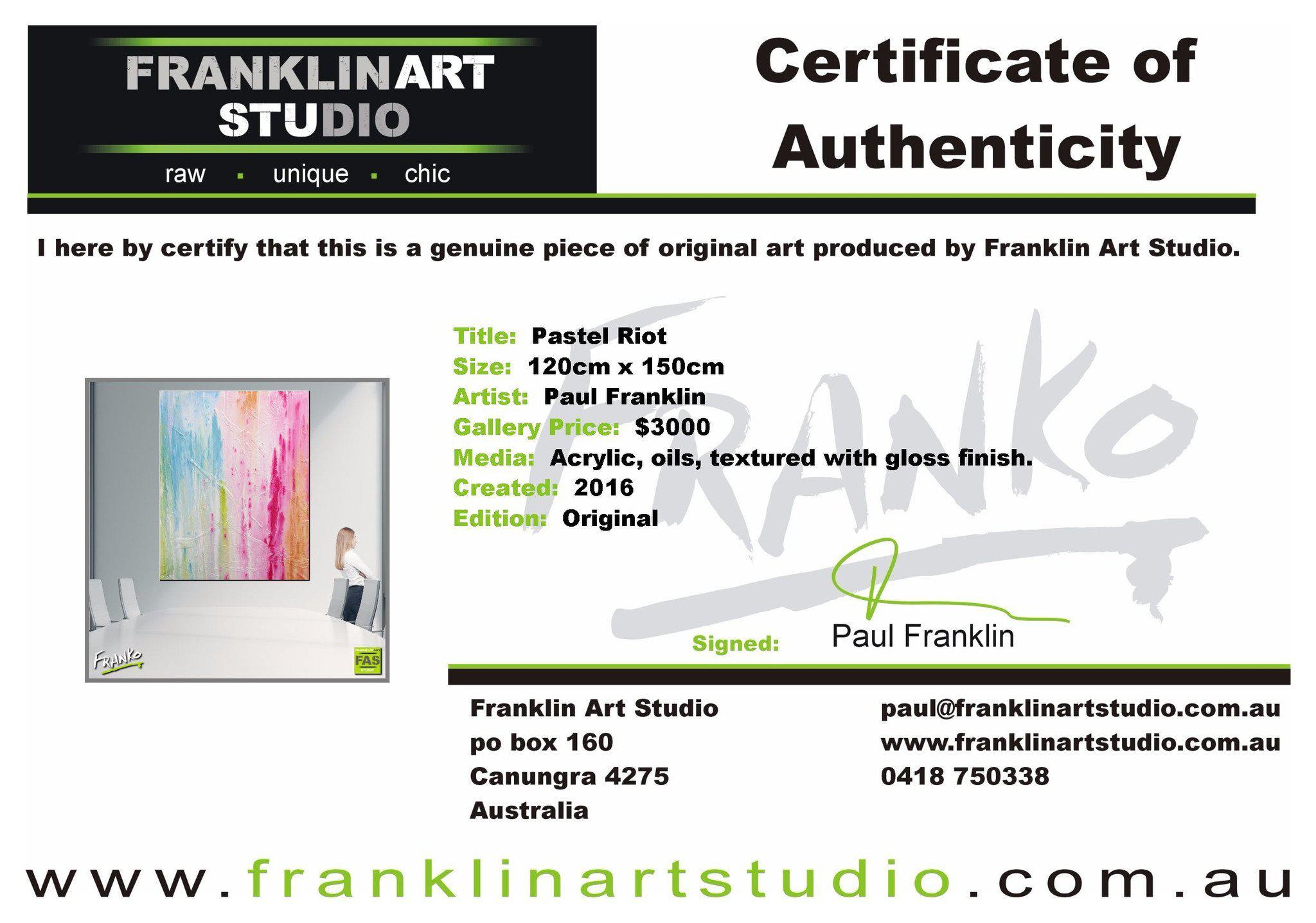 Pastel Riot 120cm x 150cm Colourful Abstract Painting (SOLD)-abstract-Franko-[franko_art]-[beautiful_Art]-[The_Block]-Franklin Art Studio