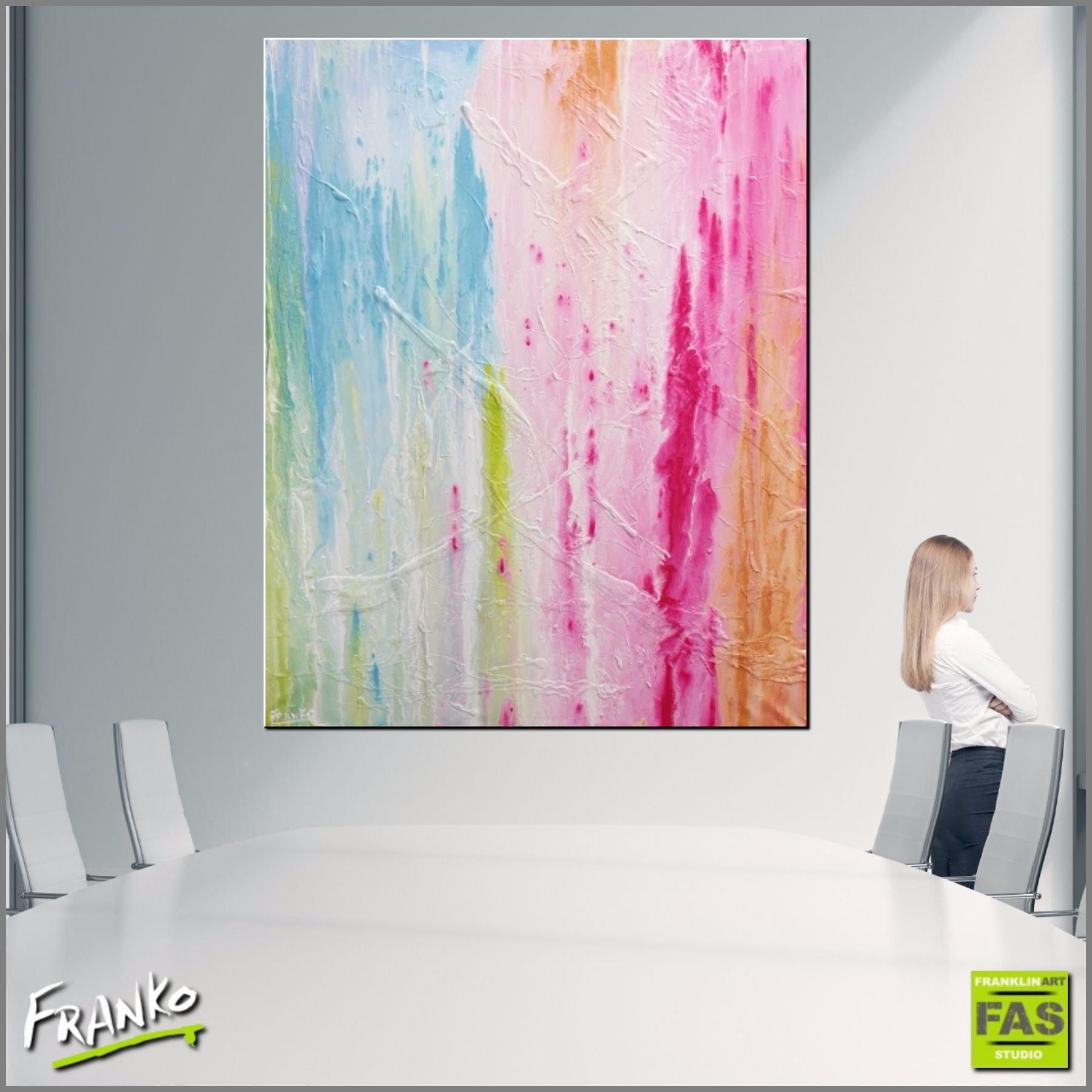 Pastel Riot 120cm x 150cm Colourful Abstract Painting (SOLD)-abstract-Franko-[Franko]-[huge_art]-[Australia]-Franklin Art Studio
