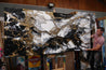 Pay Me In Gold 270cm x 120cm Gold White Black Textured Abstract Painting (SOLD)-Abstract-Franko-[franko_artist]-[Art]-[interior_design]-Franklin Art Studio